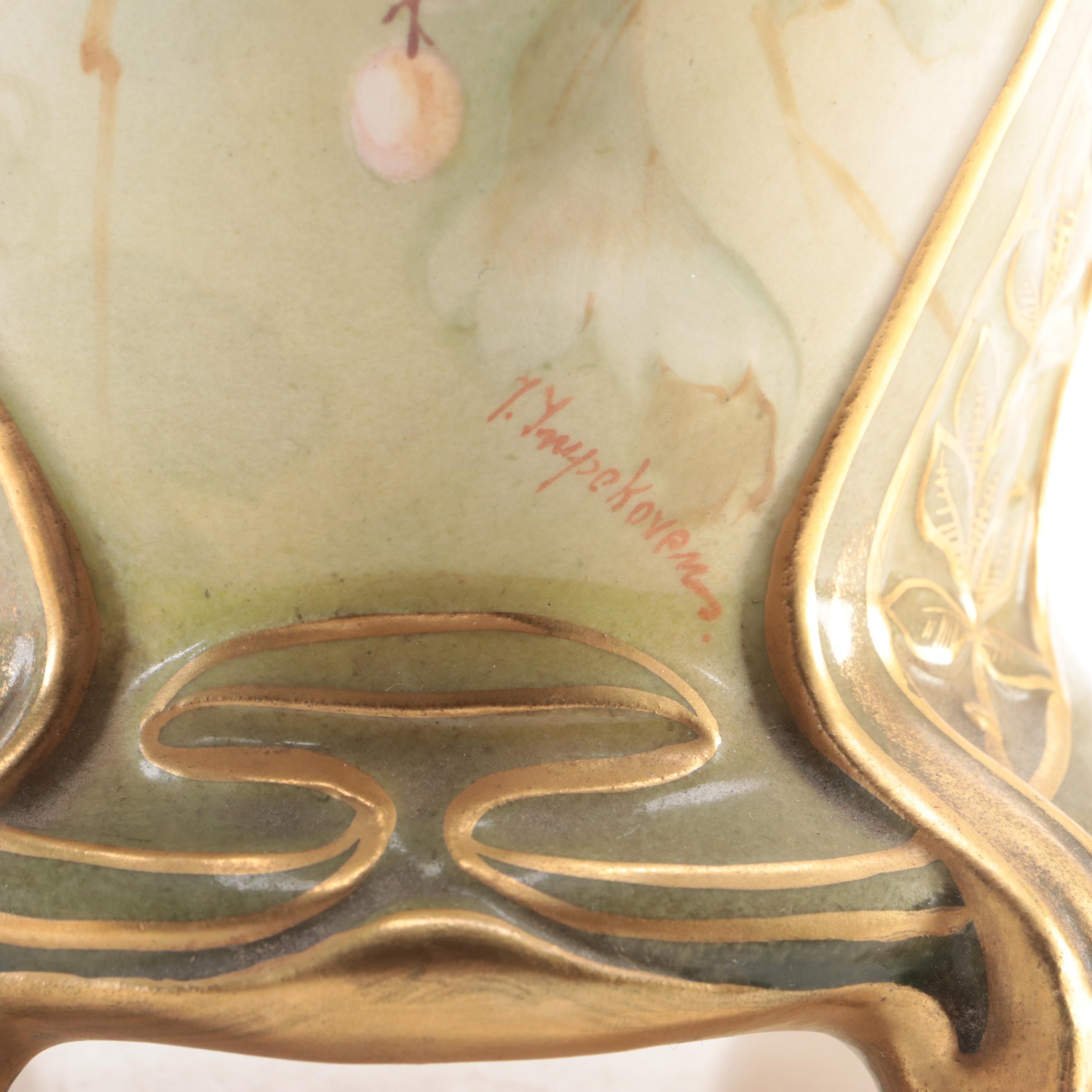 Royal Bonn Porcelain Vase and Morimura Gumi Pitcher, Late 19th/Early 20th C.