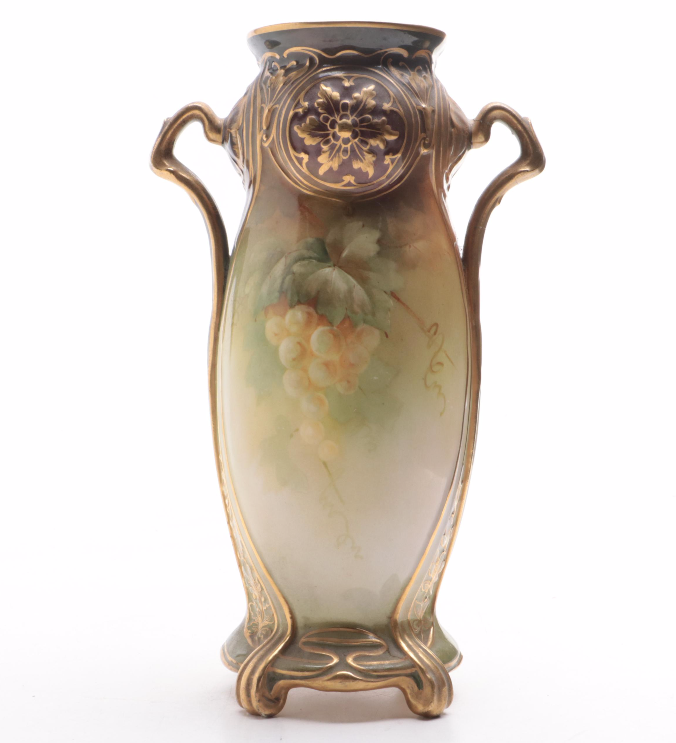 Royal Bonn Porcelain Vase and Morimura Gumi Pitcher, Late 19th/Early 20th C.