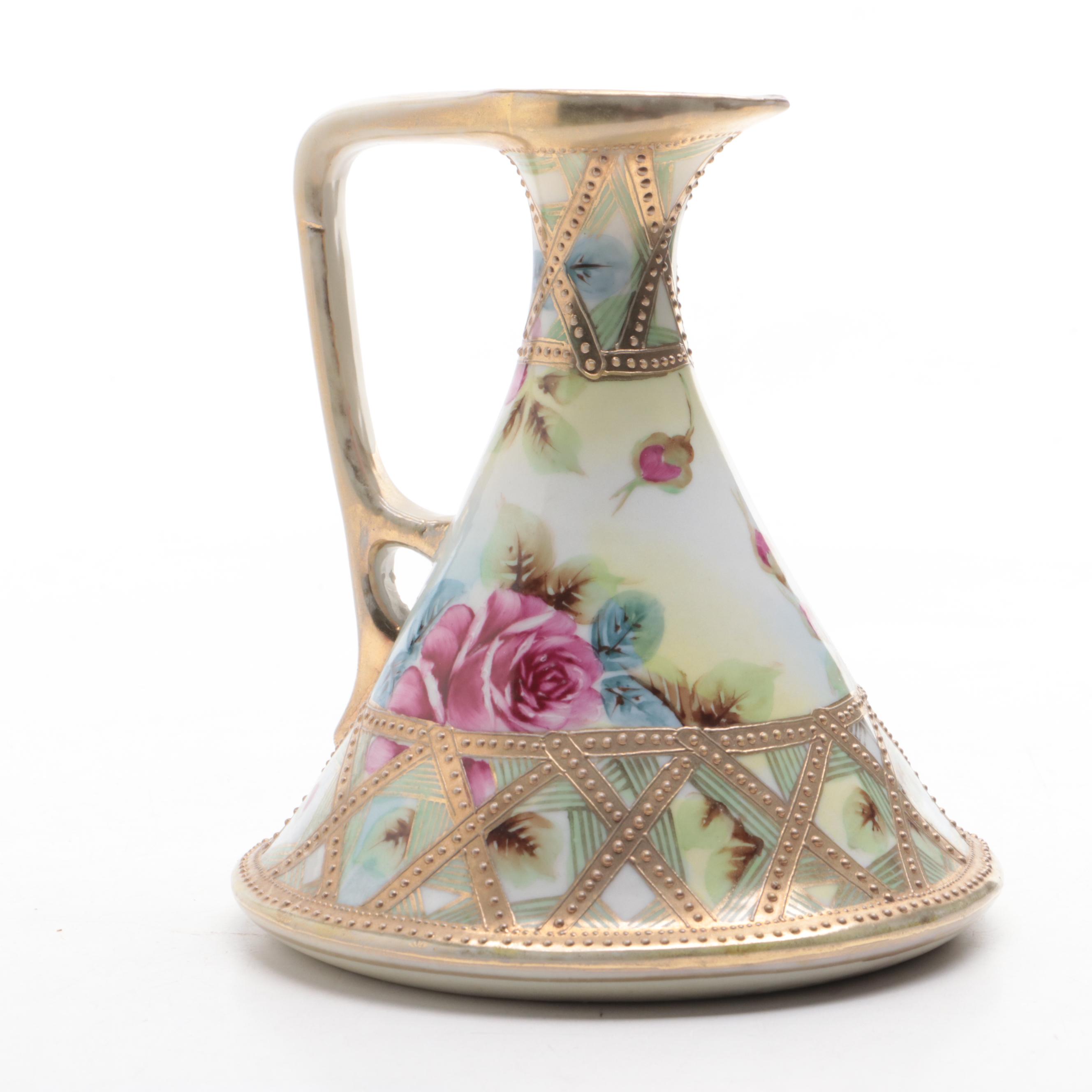 Royal Bonn Porcelain Vase and Morimura Gumi Pitcher, Late 19th/Early 20th C.