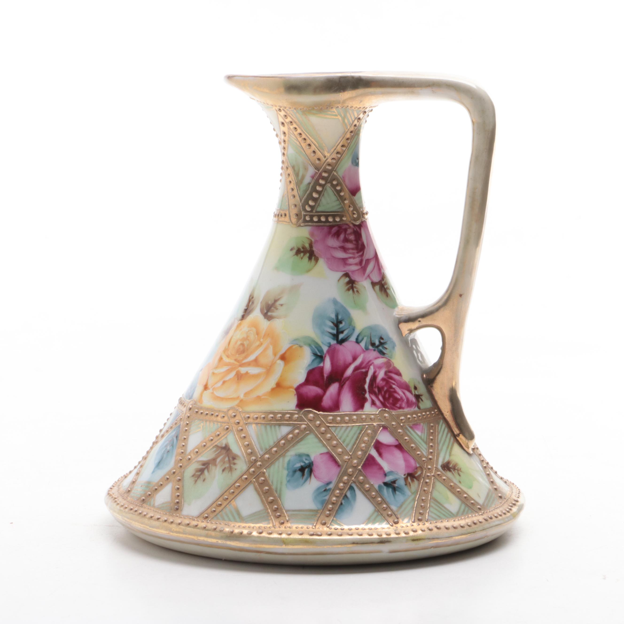 Royal Bonn Porcelain Vase and Morimura Gumi Pitcher, Late 19th/Early 20th C.