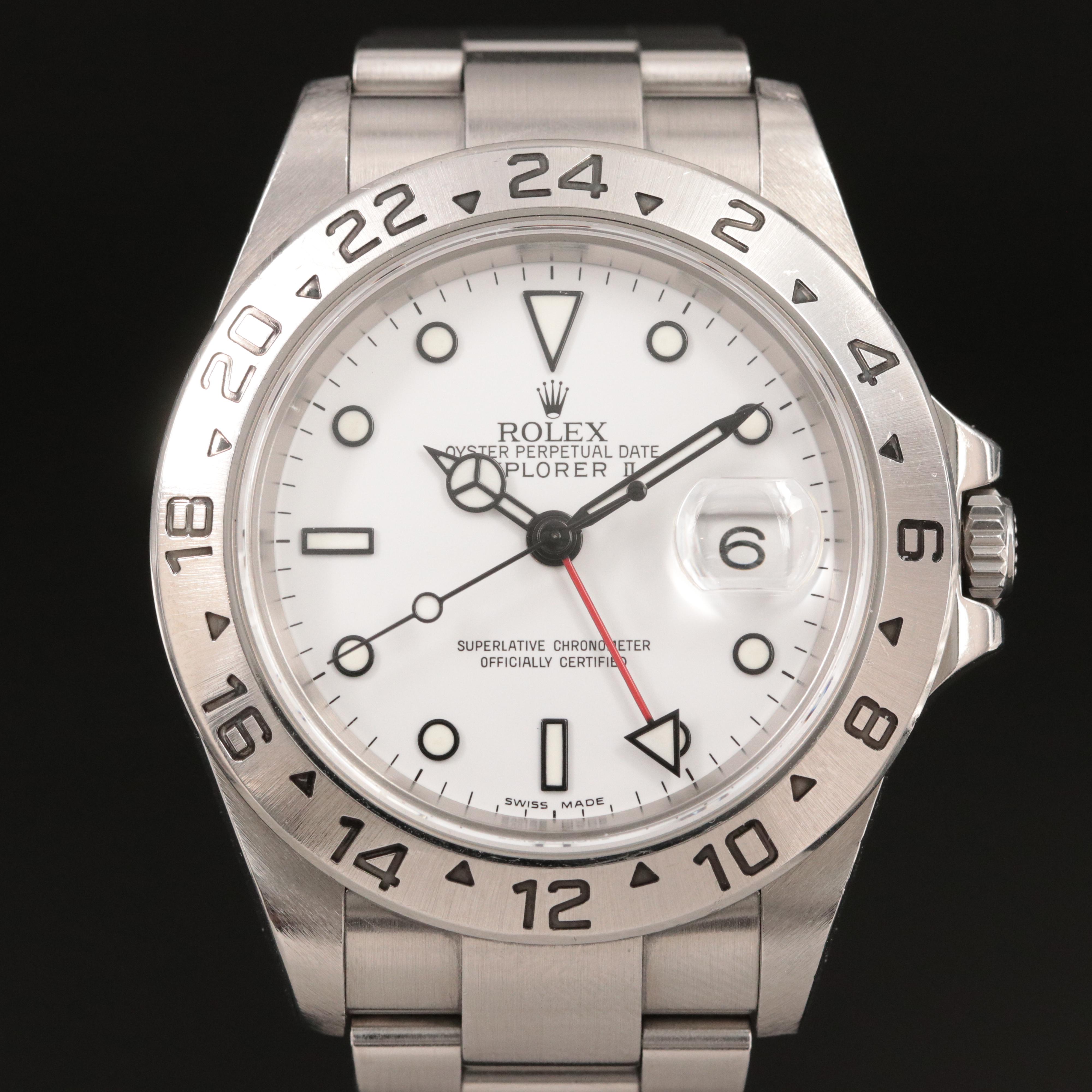 2006 Rolex Explorer II 40MM Steel Automatic Watch