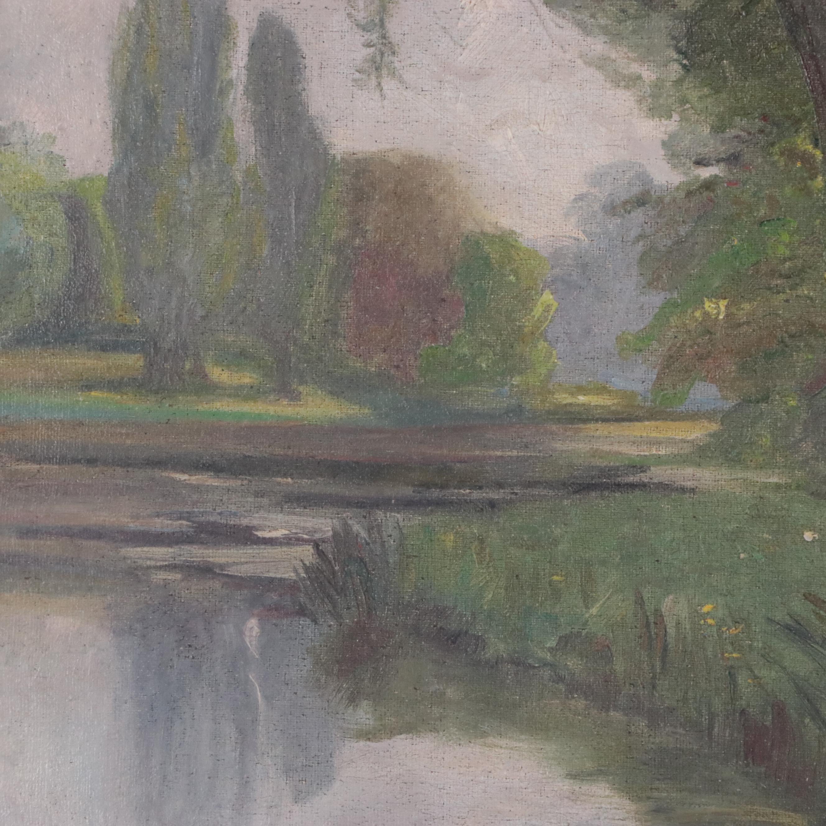 River Landscape Oil Painting