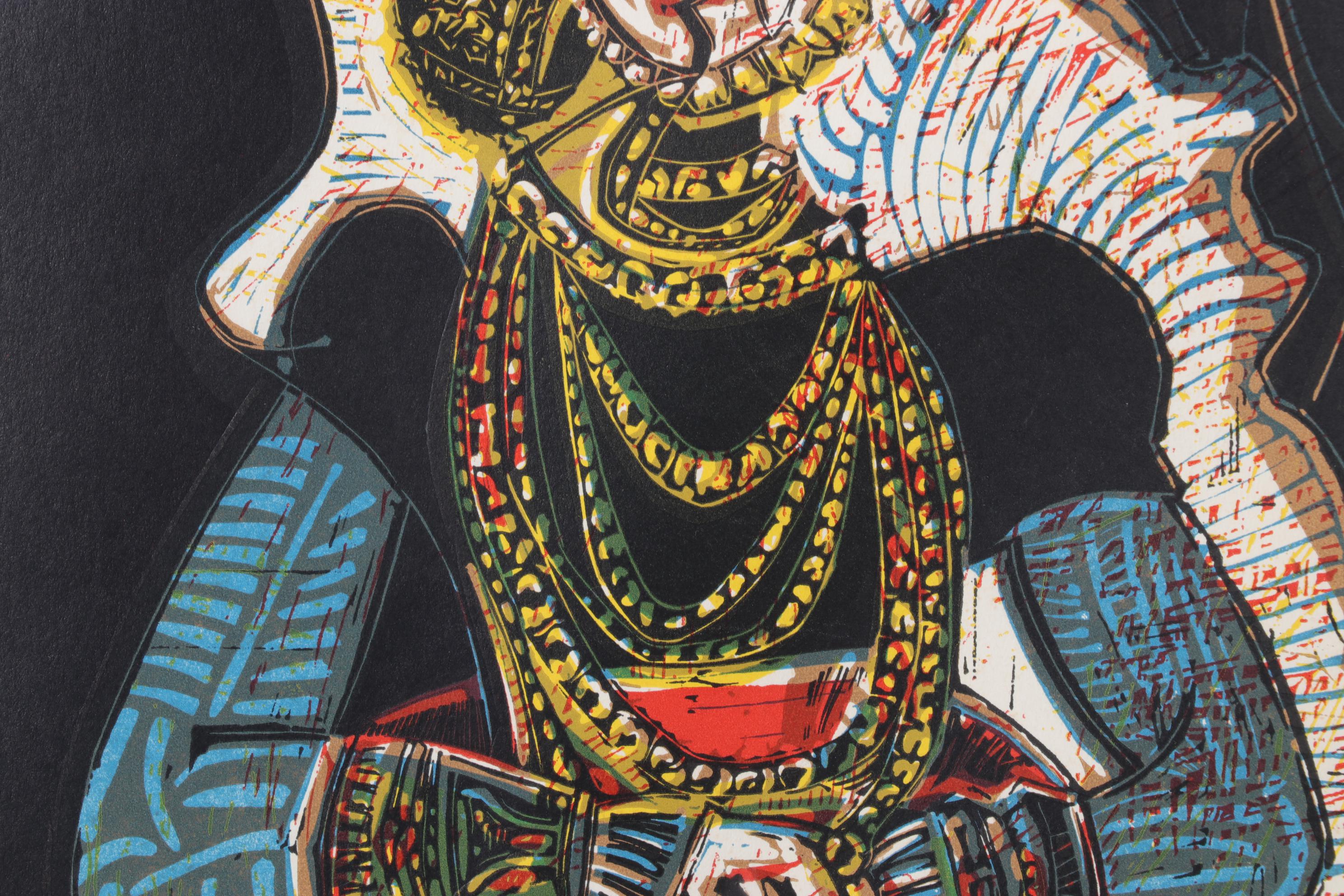 Pablo Picasso Linocut Portrait of a Young Woman, 1962