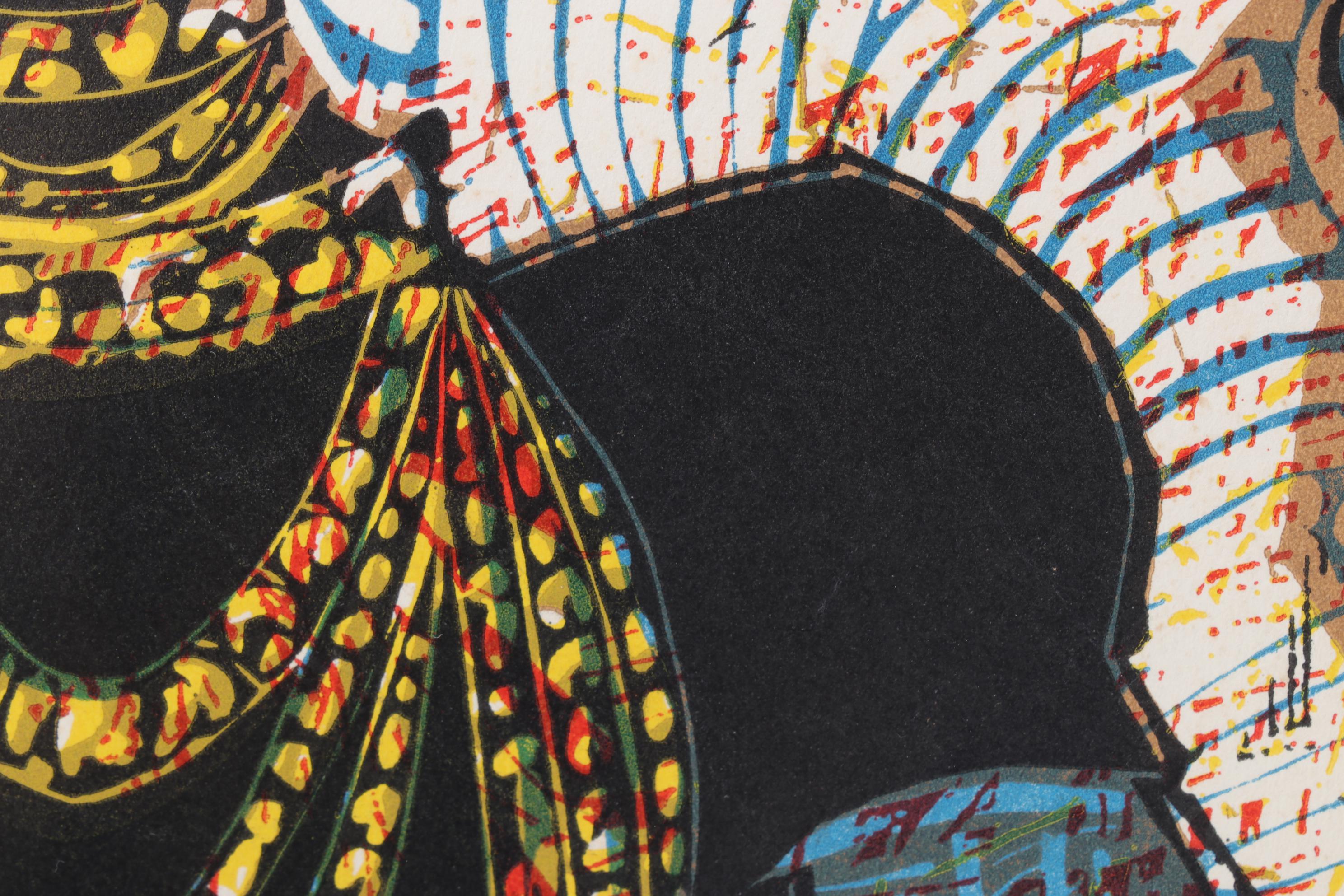 Pablo Picasso Linocut Portrait of a Young Woman, 1962