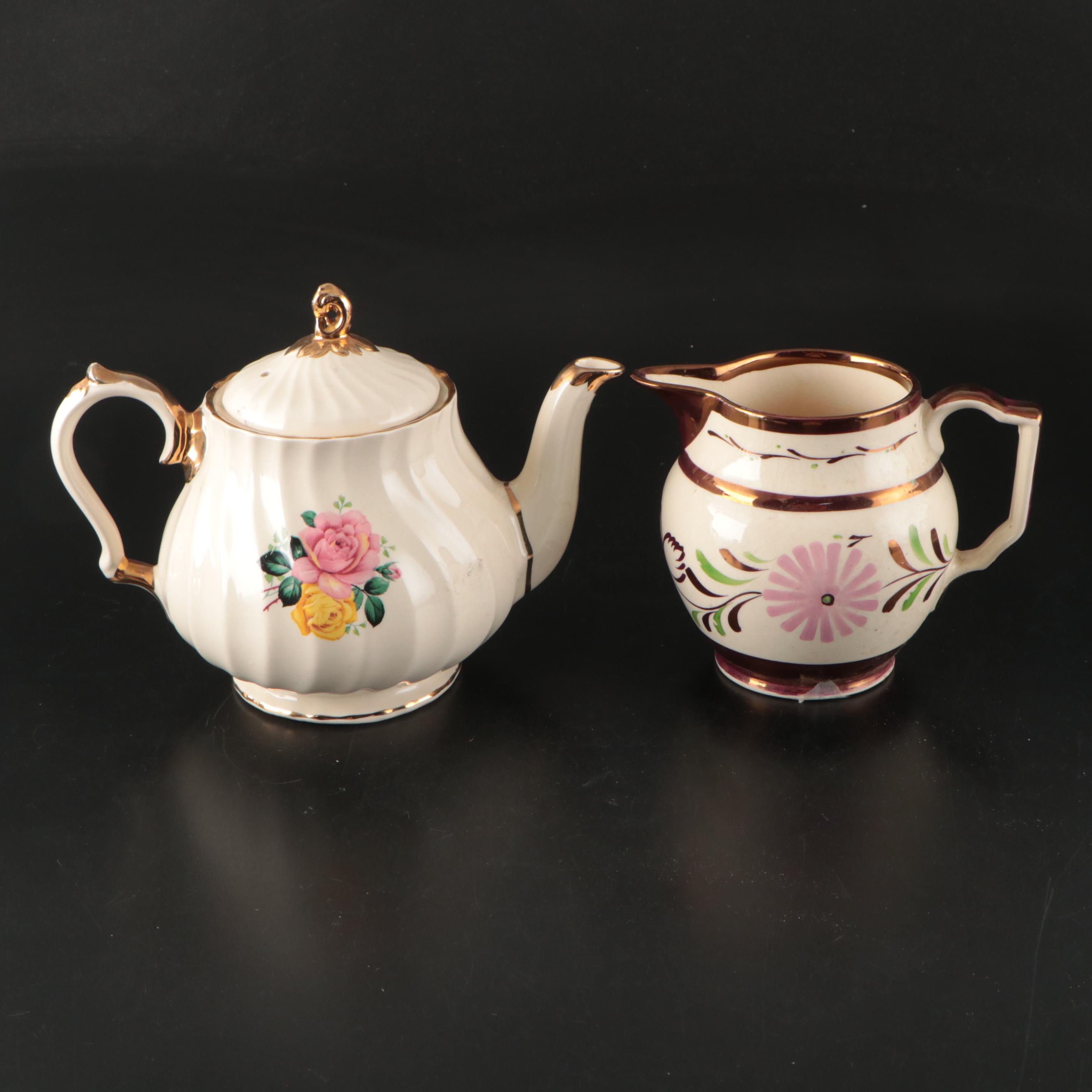 Spode, Royal Victoria, Baum Bros, Other Tea Wares in Porcelain & Bone China