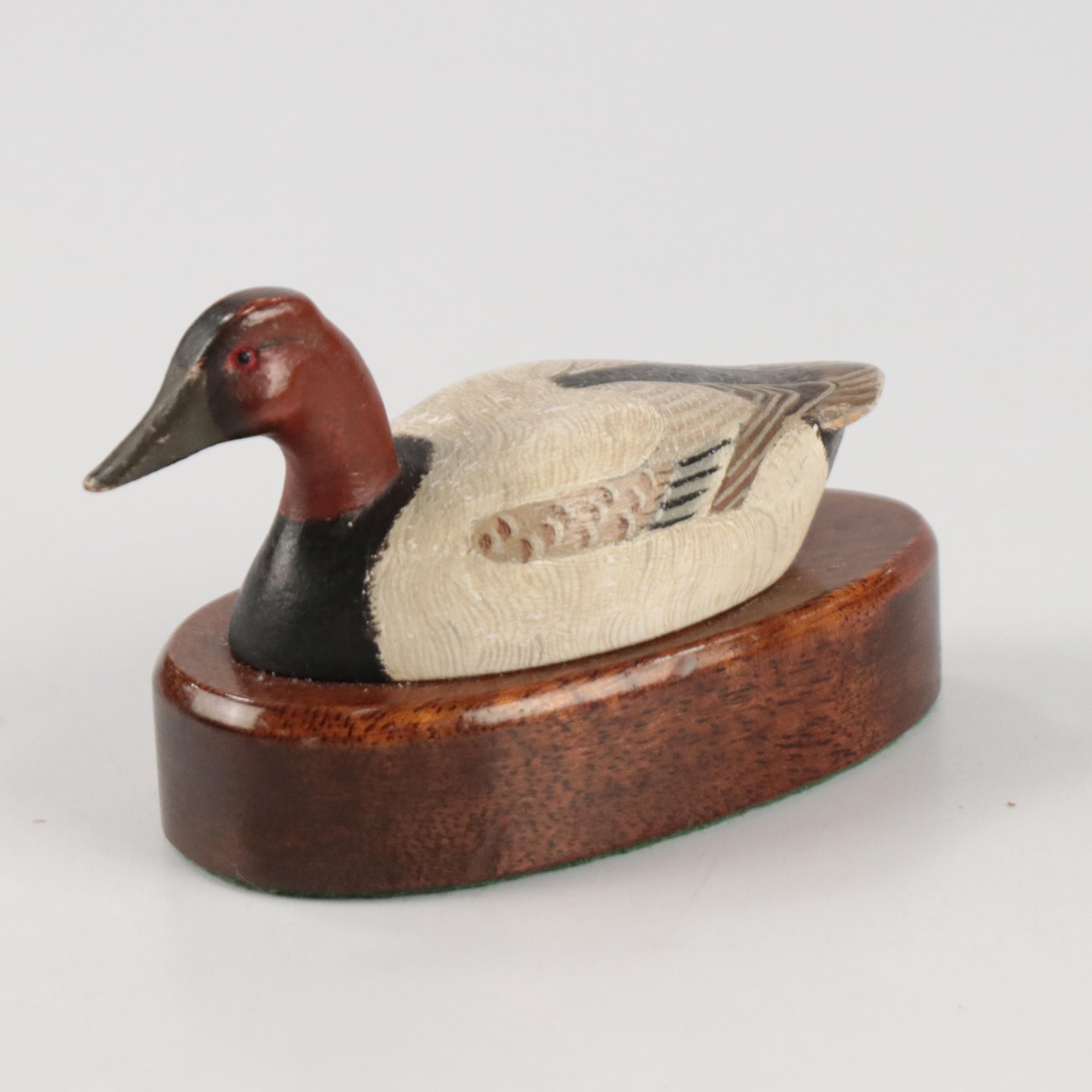 Painted Wood and Resin Bird Figurines