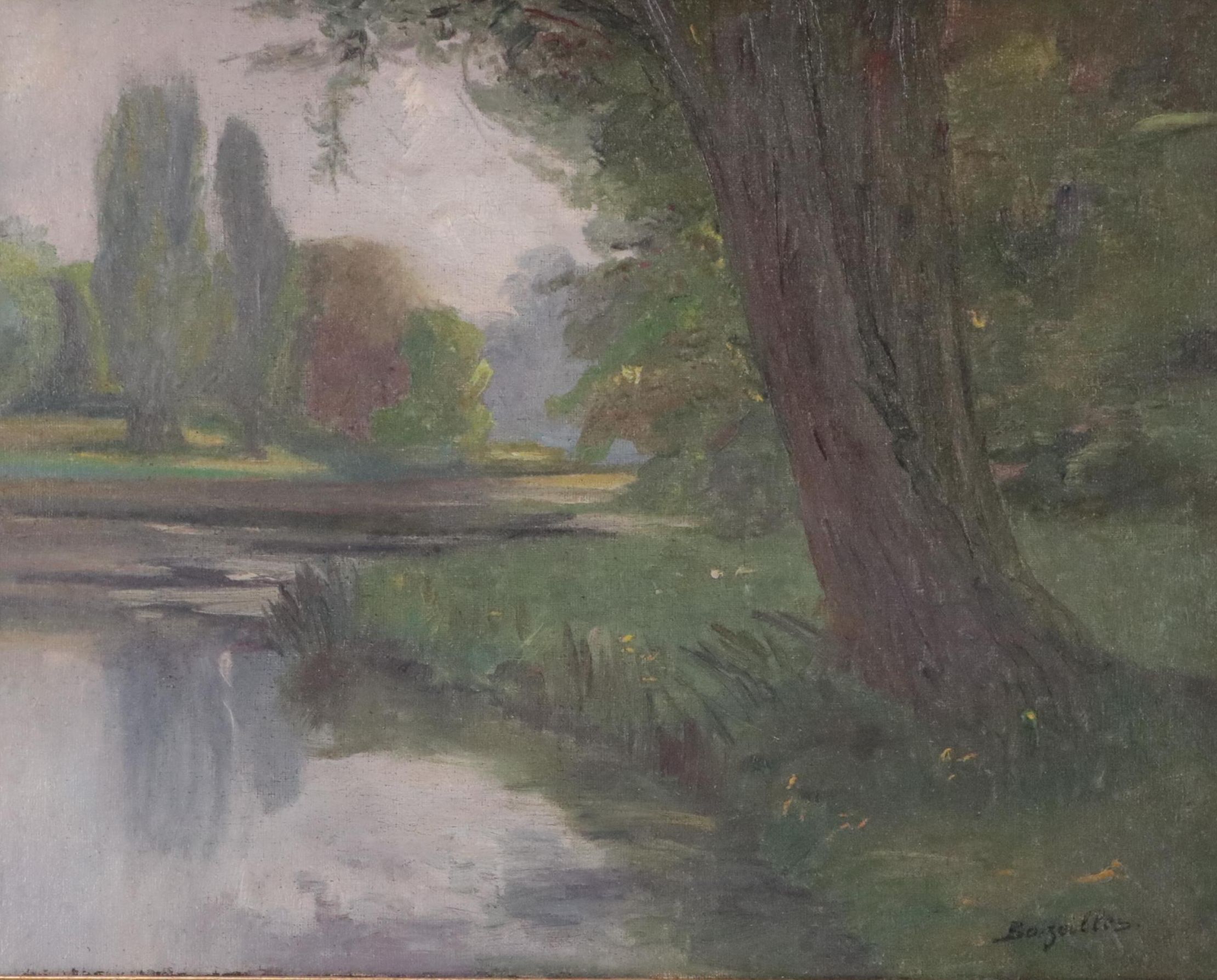 River Landscape Oil Painting