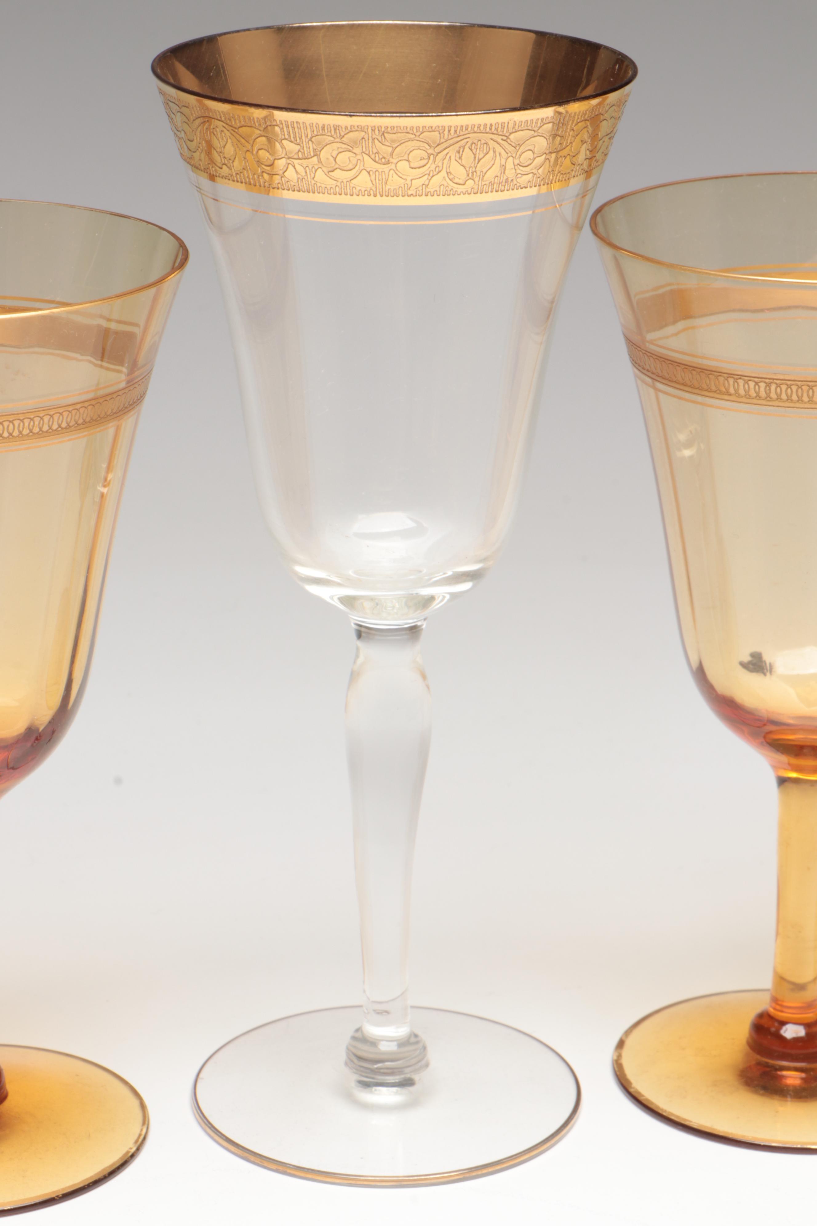 Tiffin-Franciscan "Minton" with "Rambler Rose" and Other Stemware