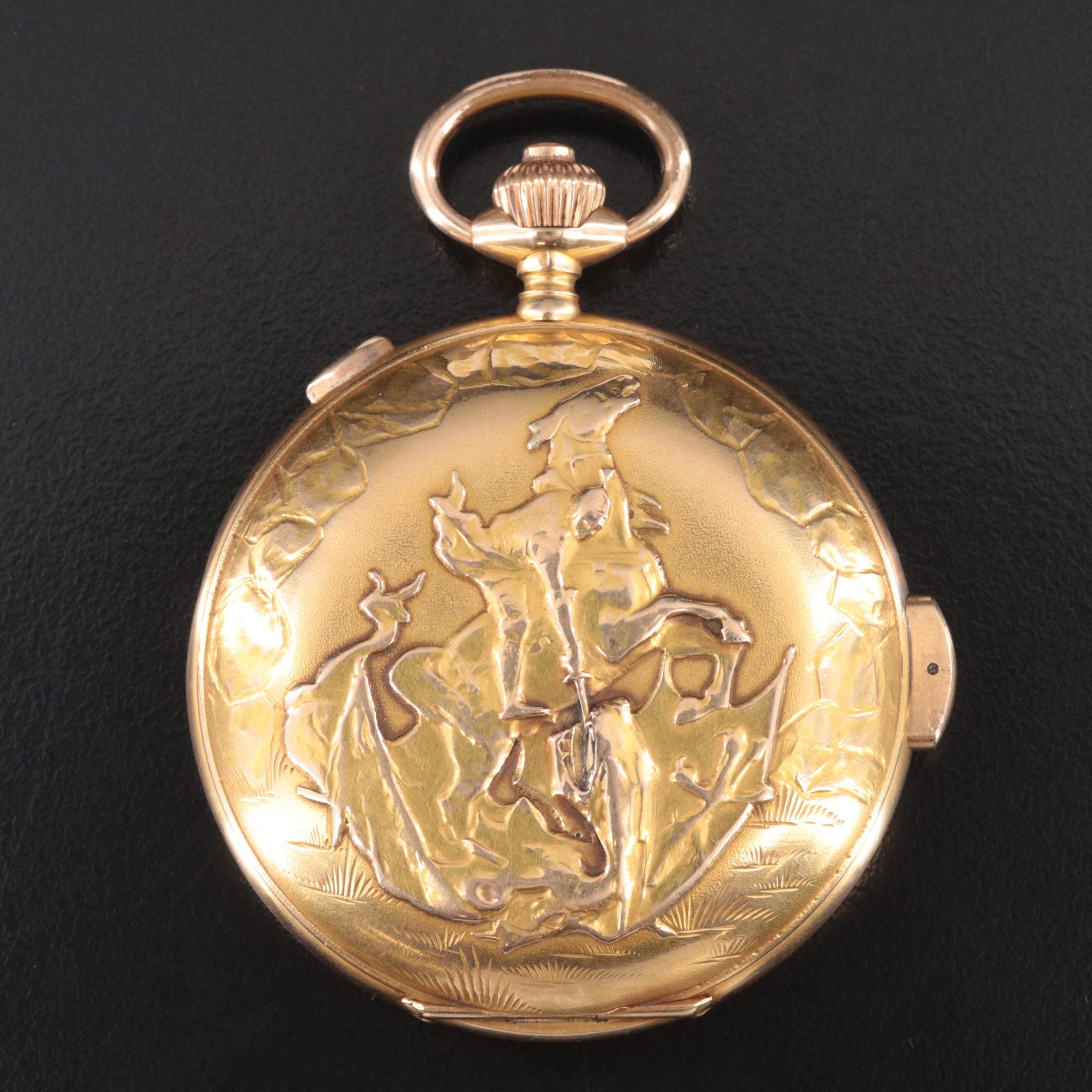 1904 Angelus Minute Repeater 18K Gold Pocket Watch