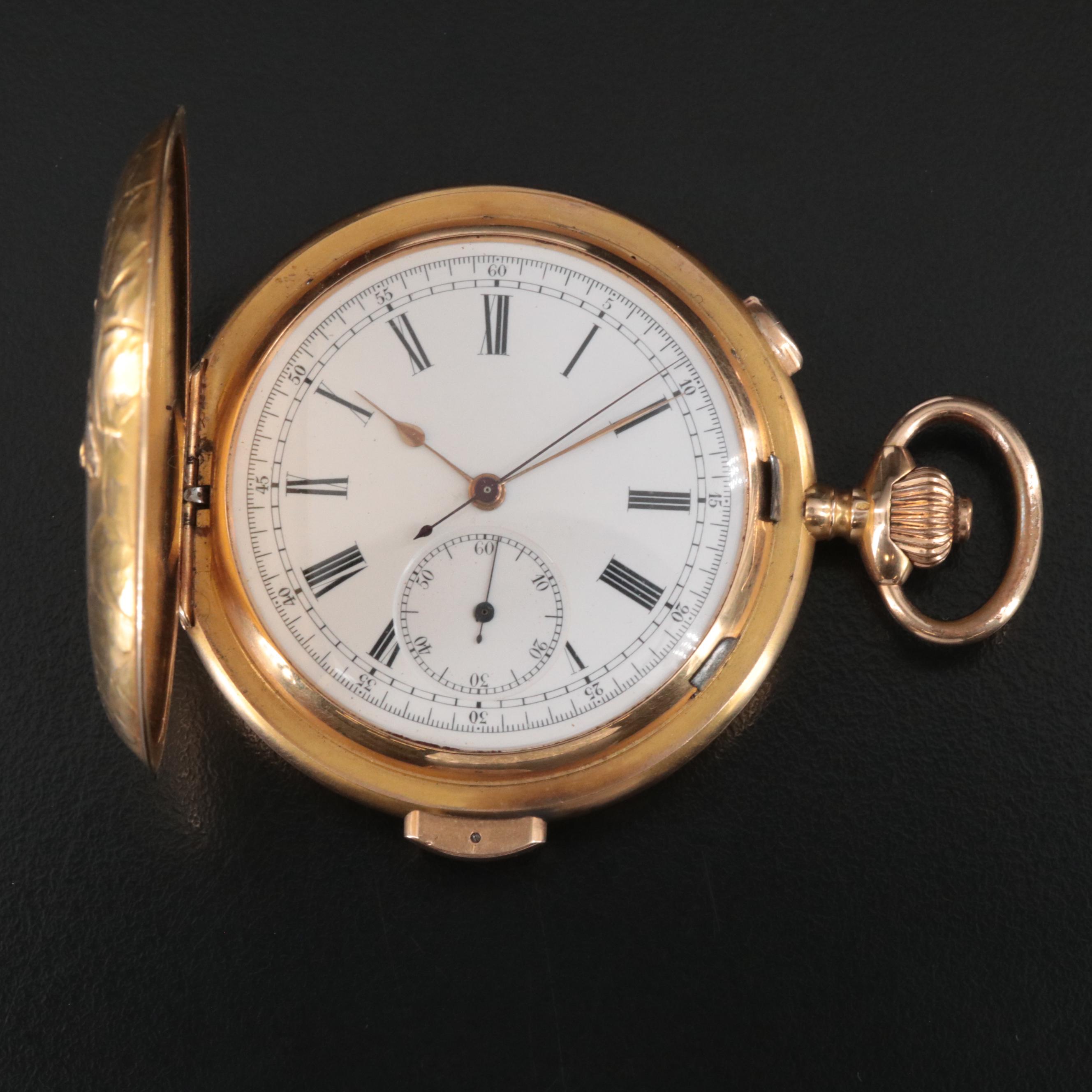 1904 Angelus Minute Repeater 18K Gold Pocket Watch