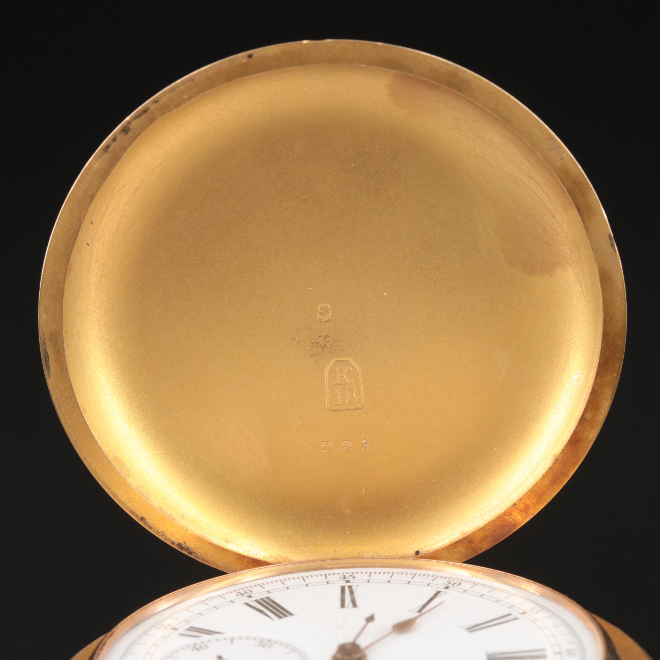 1904 Angelus Minute Repeater 18K Gold Pocket Watch