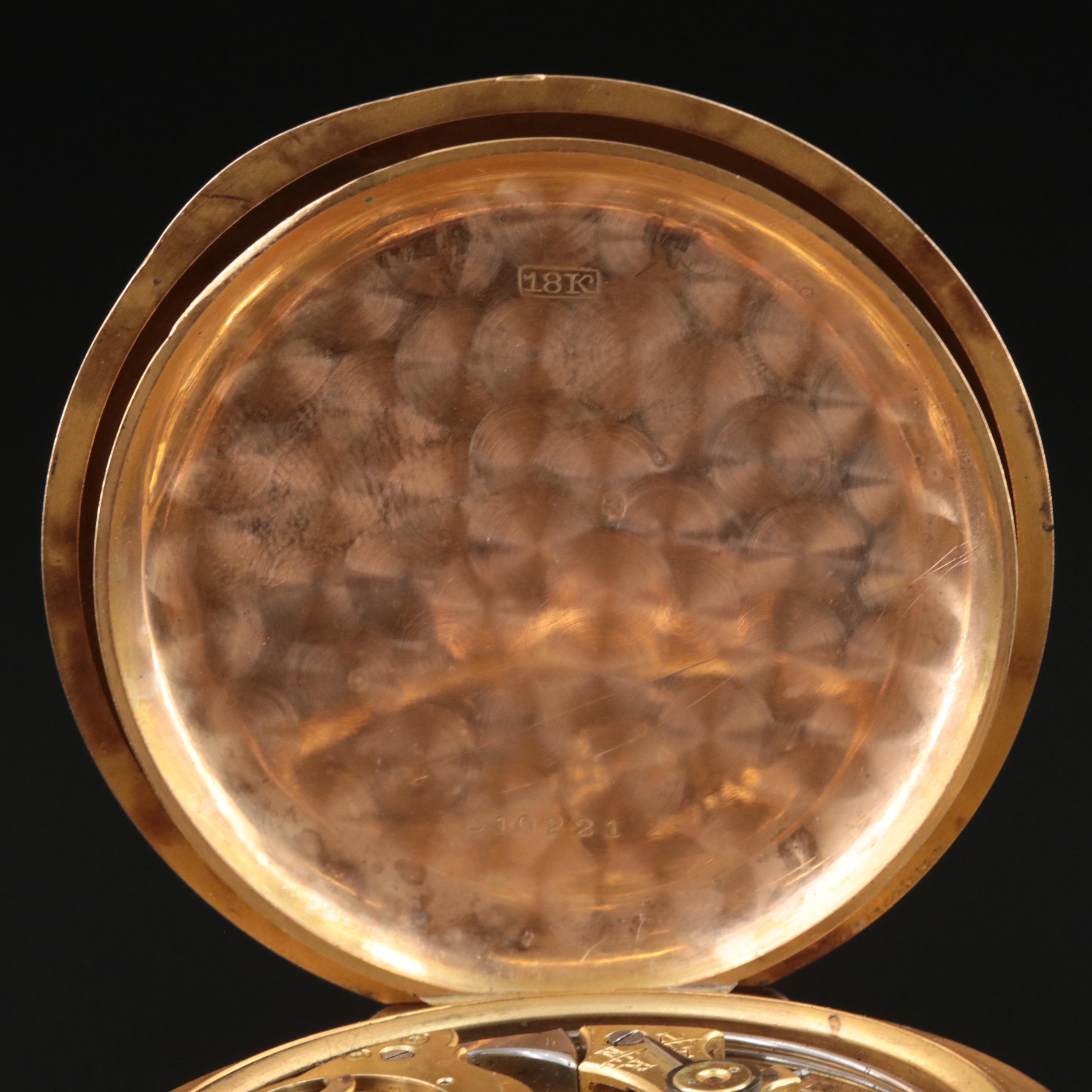1904 Angelus Minute Repeater 18K Gold Pocket Watch