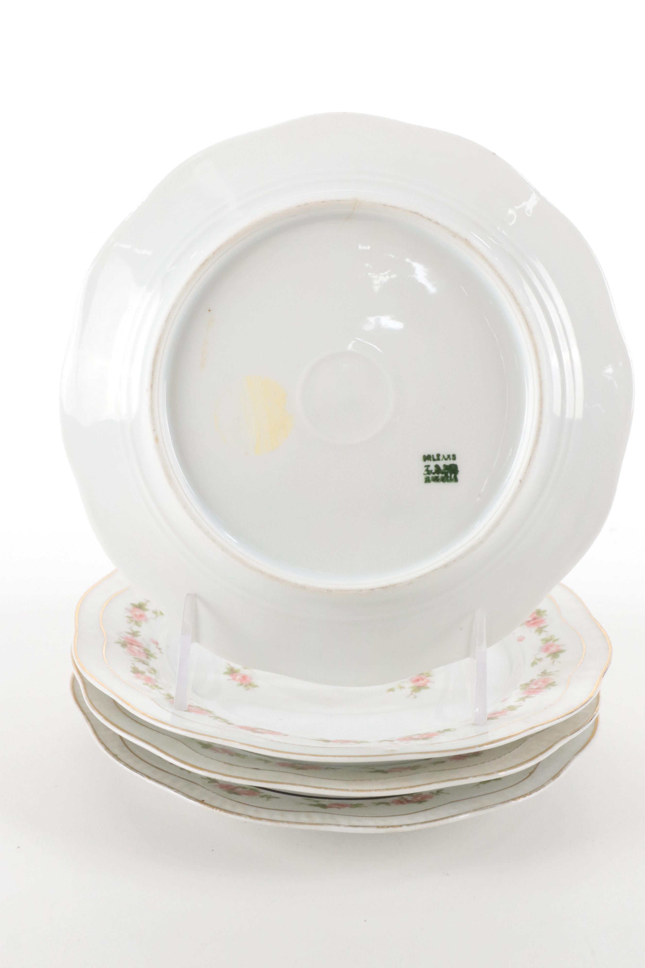 Tirschenreuth and Other European Porcelain Flower Pattern Tableware