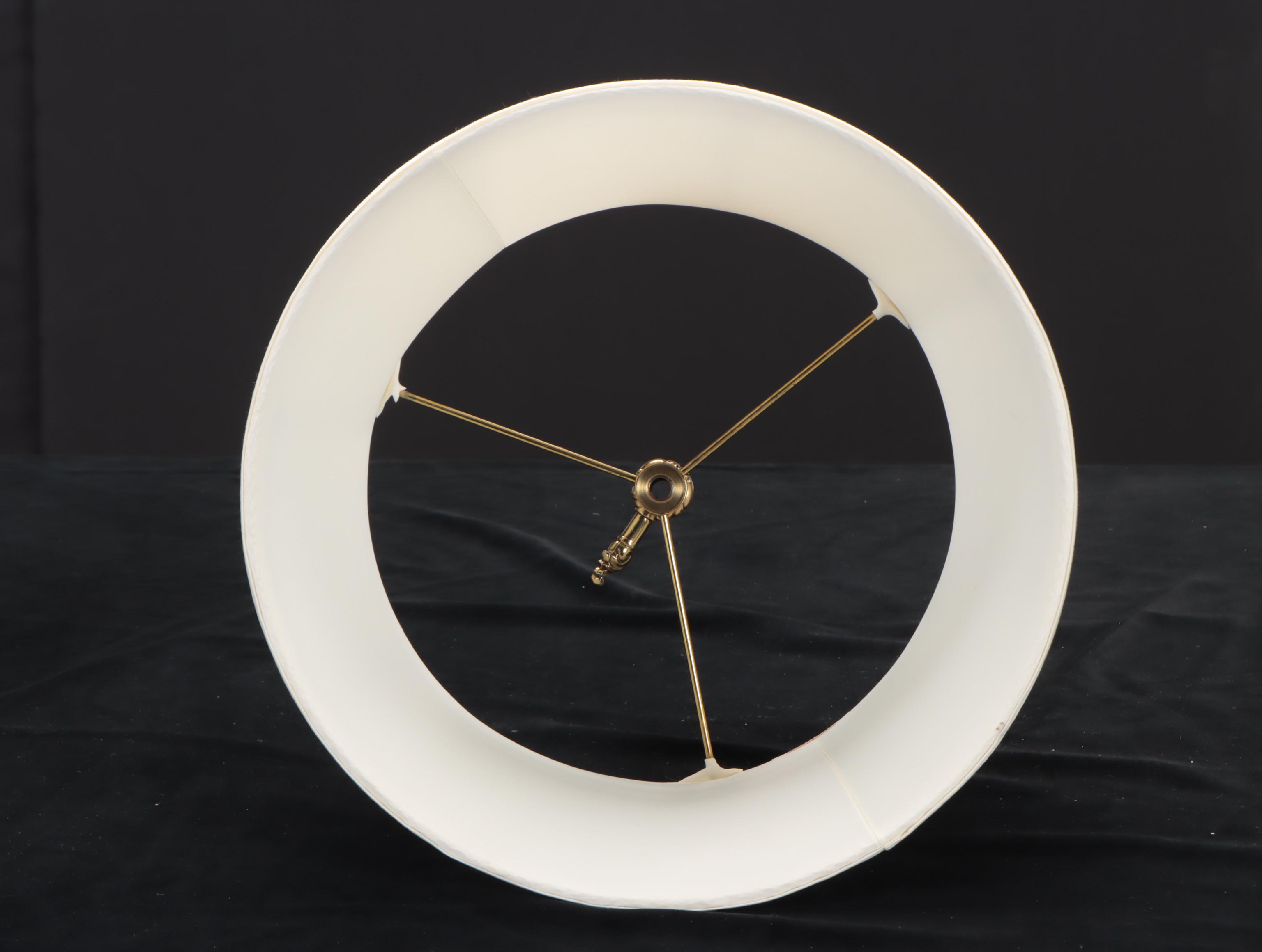 Stiffel Brass Bouillotte Style Table Lamp with Shade