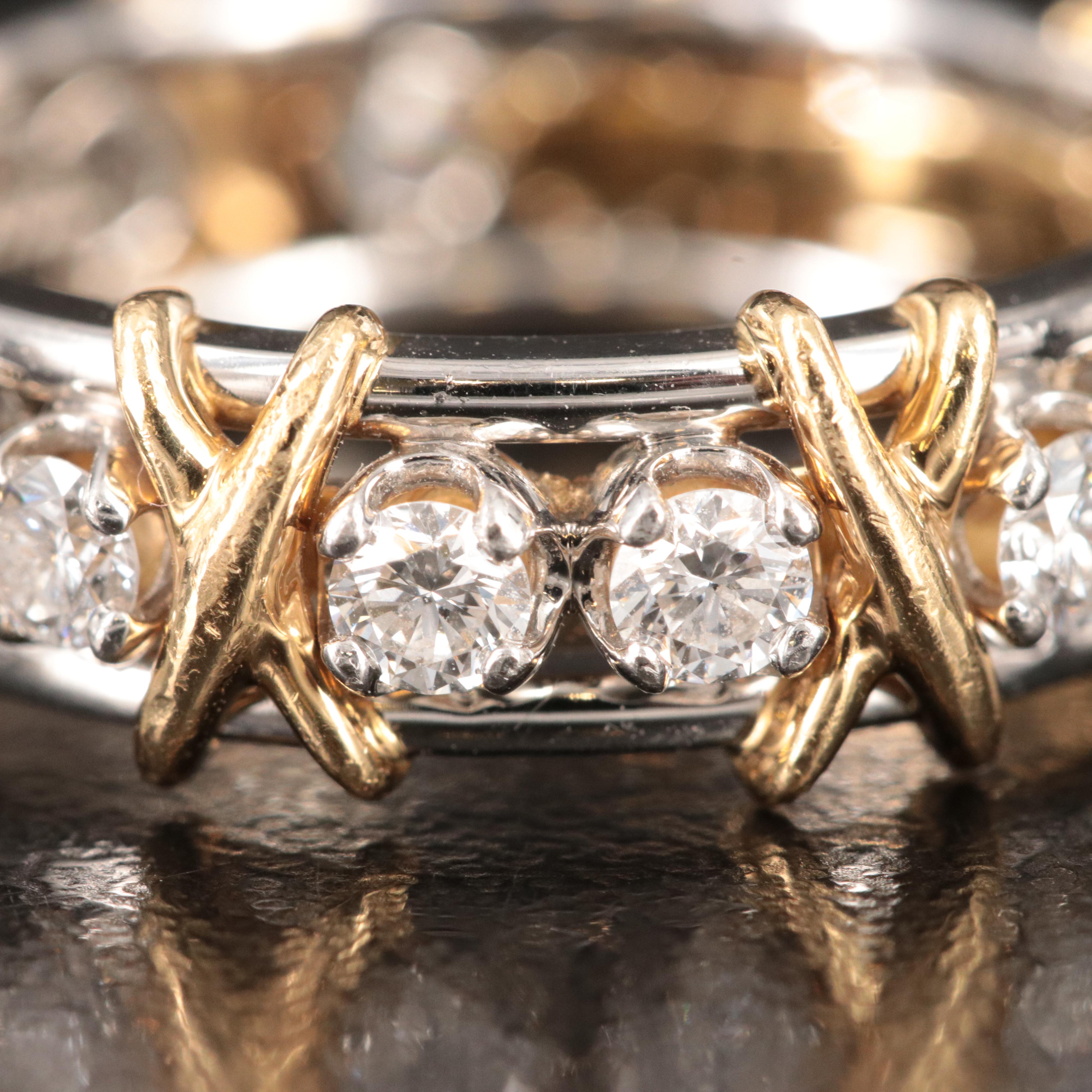 Jean Schlumberger for Tiffany & Co. Sixteen Stone Platinum, 18K and Diamond Ring