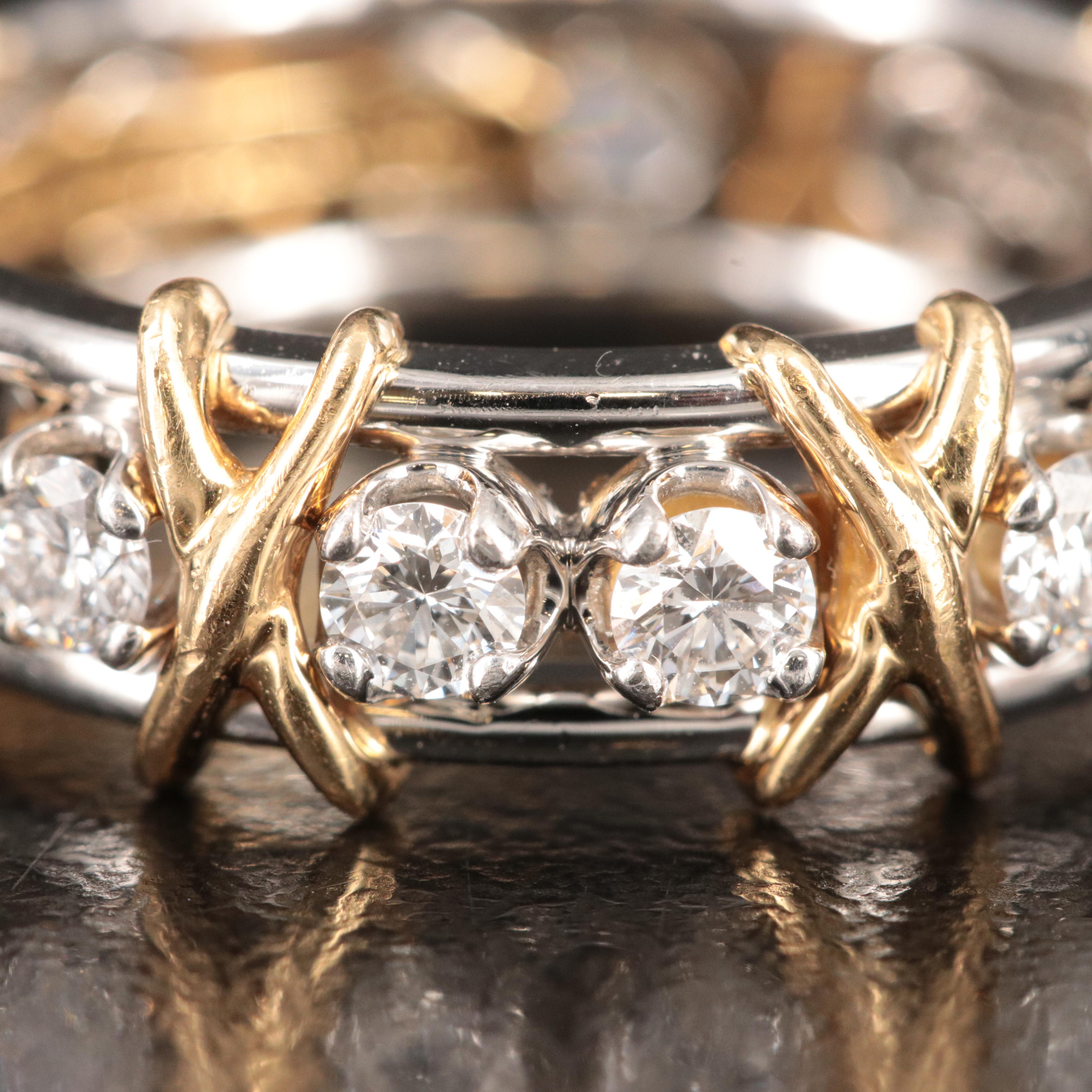 Jean Schlumberger for Tiffany & Co. Sixteen Stone Platinum, 18K and Diamond Ring