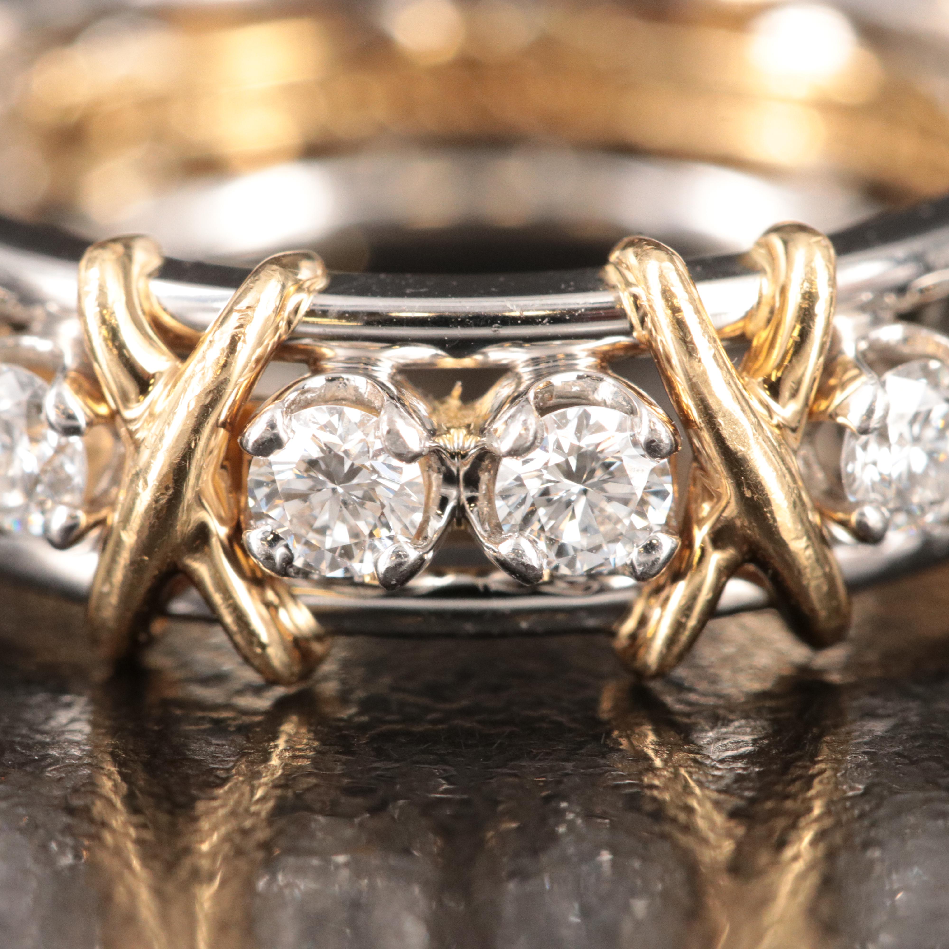 Jean Schlumberger for Tiffany & Co. Sixteen Stone Platinum, 18K and Diamond Ring