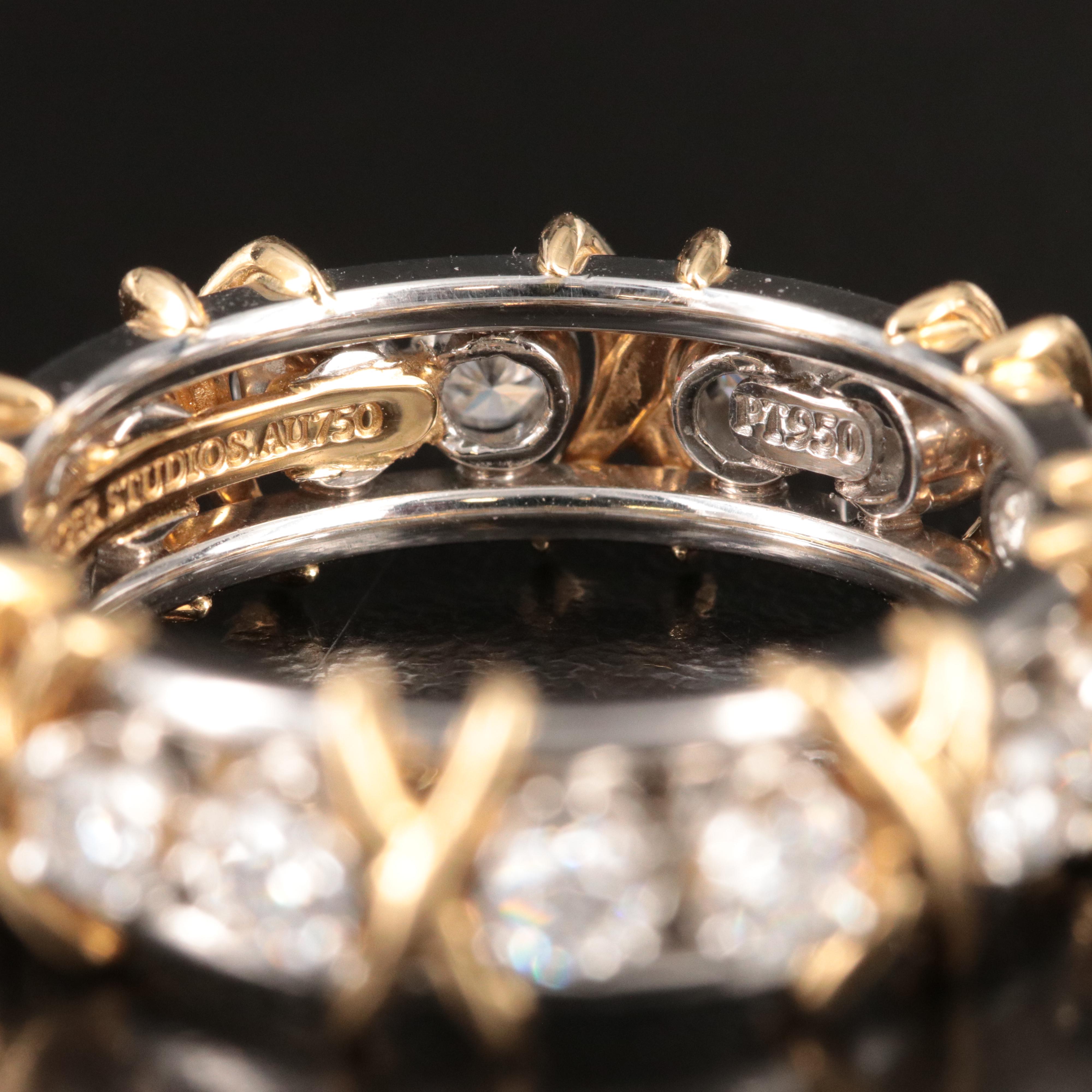 Jean Schlumberger for Tiffany & Co. Sixteen Stone Platinum, 18K and Diamond Ring