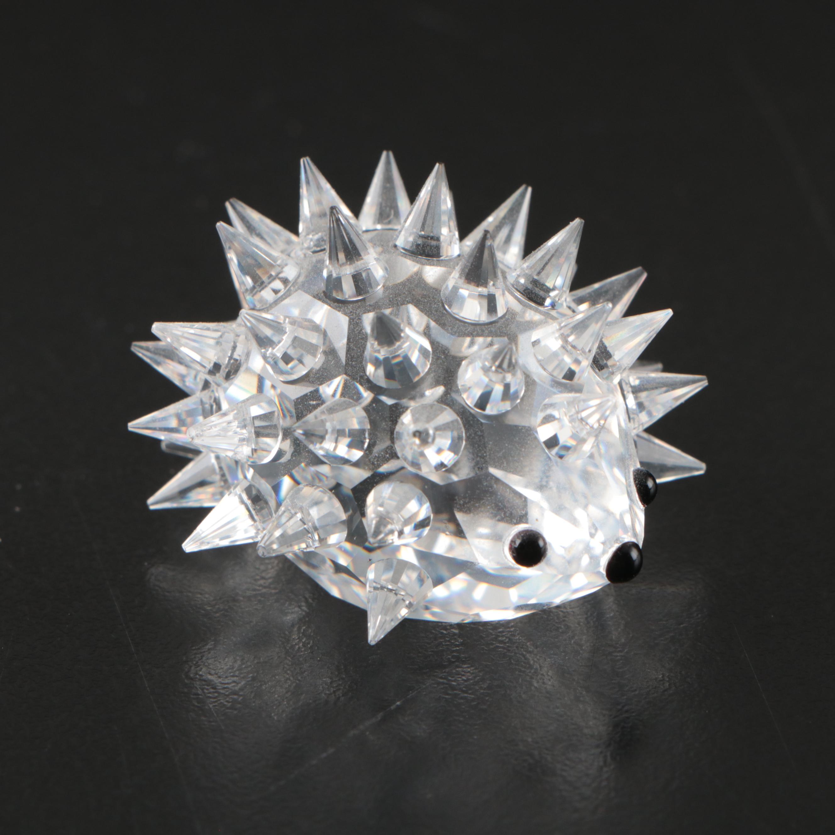 Swarovski Crystal Hedgehog, Bunny, Turtle and Puppy Figurines