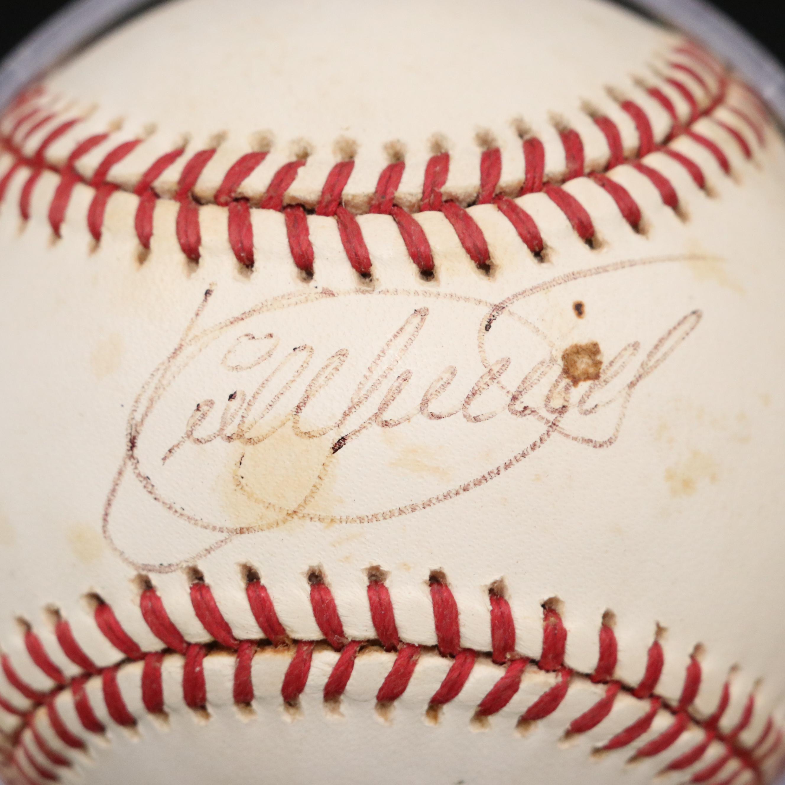 Kirby Puckett Signed Rawlings Official American League Baseball with Display