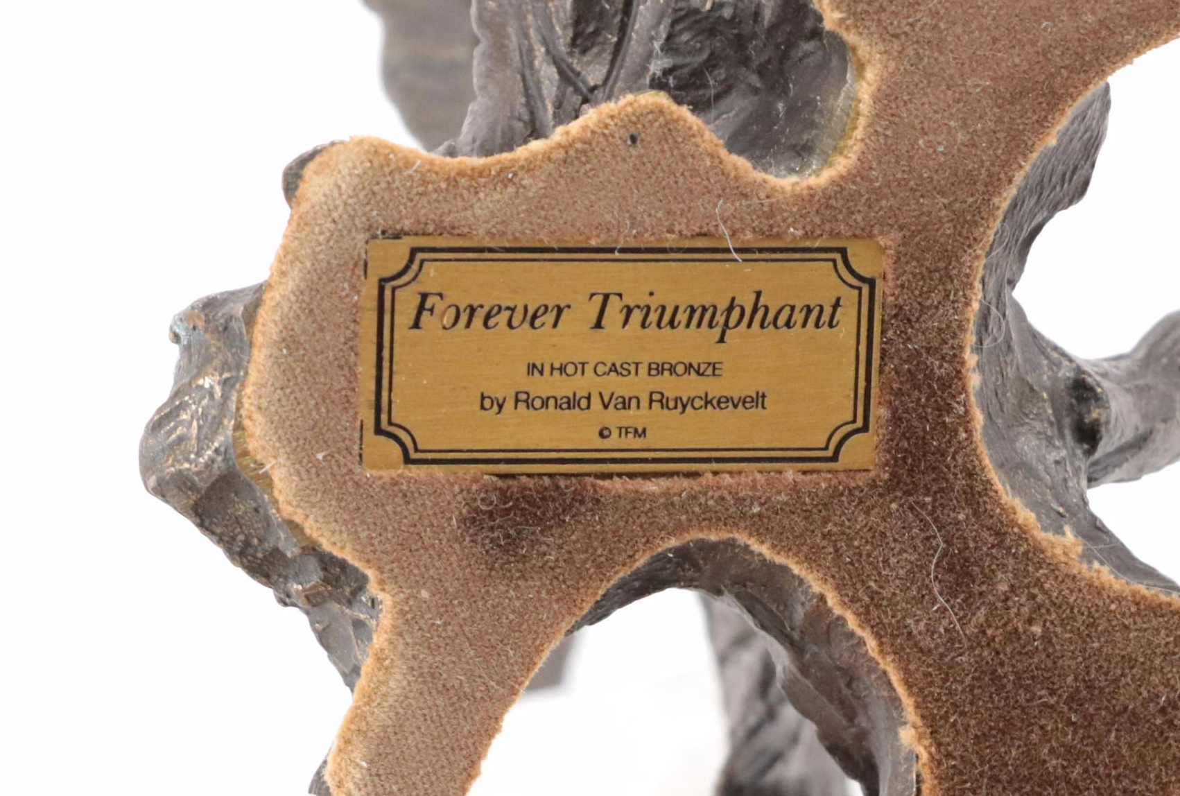 Ronald Van Ruyckevelt for The Franklin Mint "Forever Triumphant" Bronze Figurine