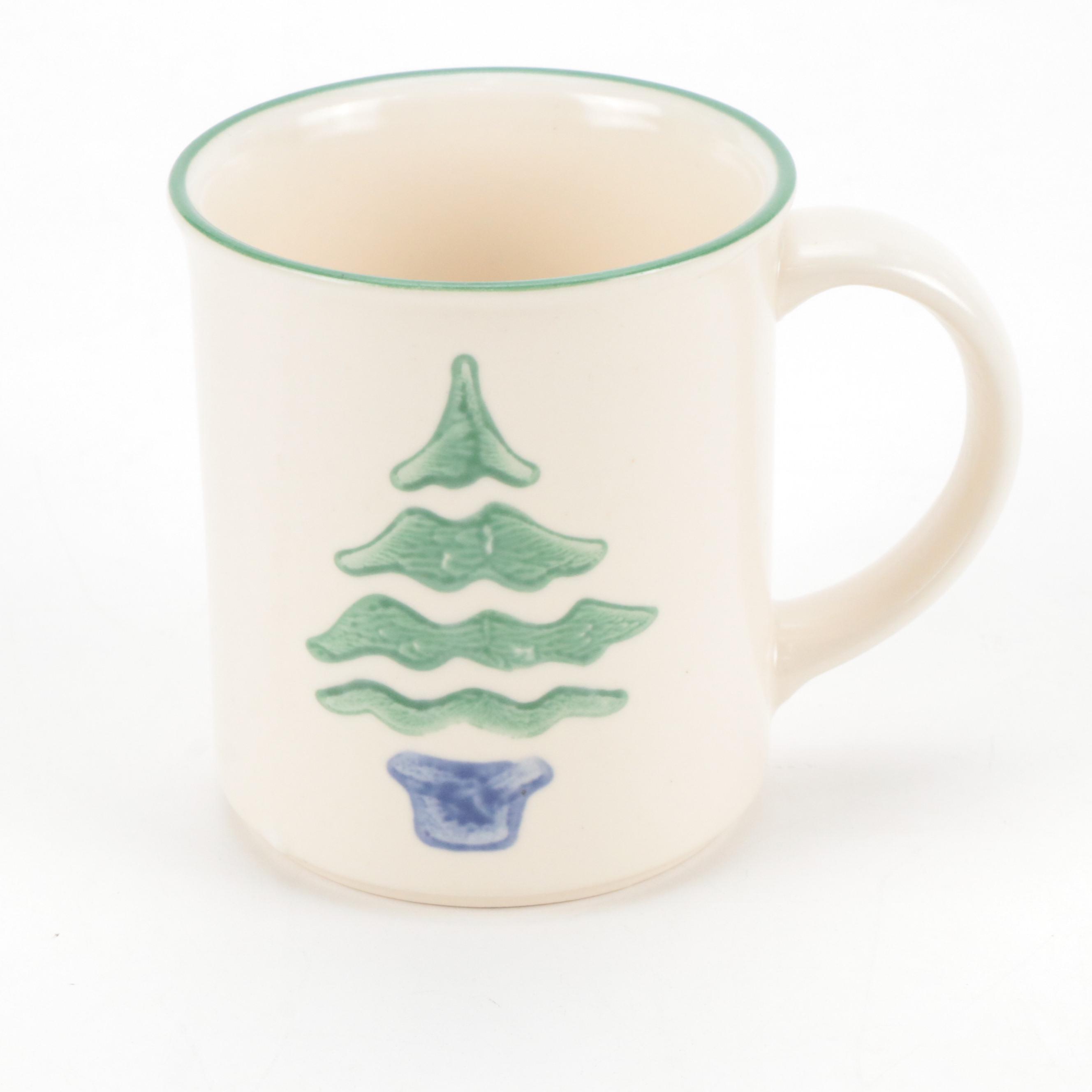 Pfaltzgraff Christmas Tree Motif Ceramic Mugs and More Seasonal Décor
