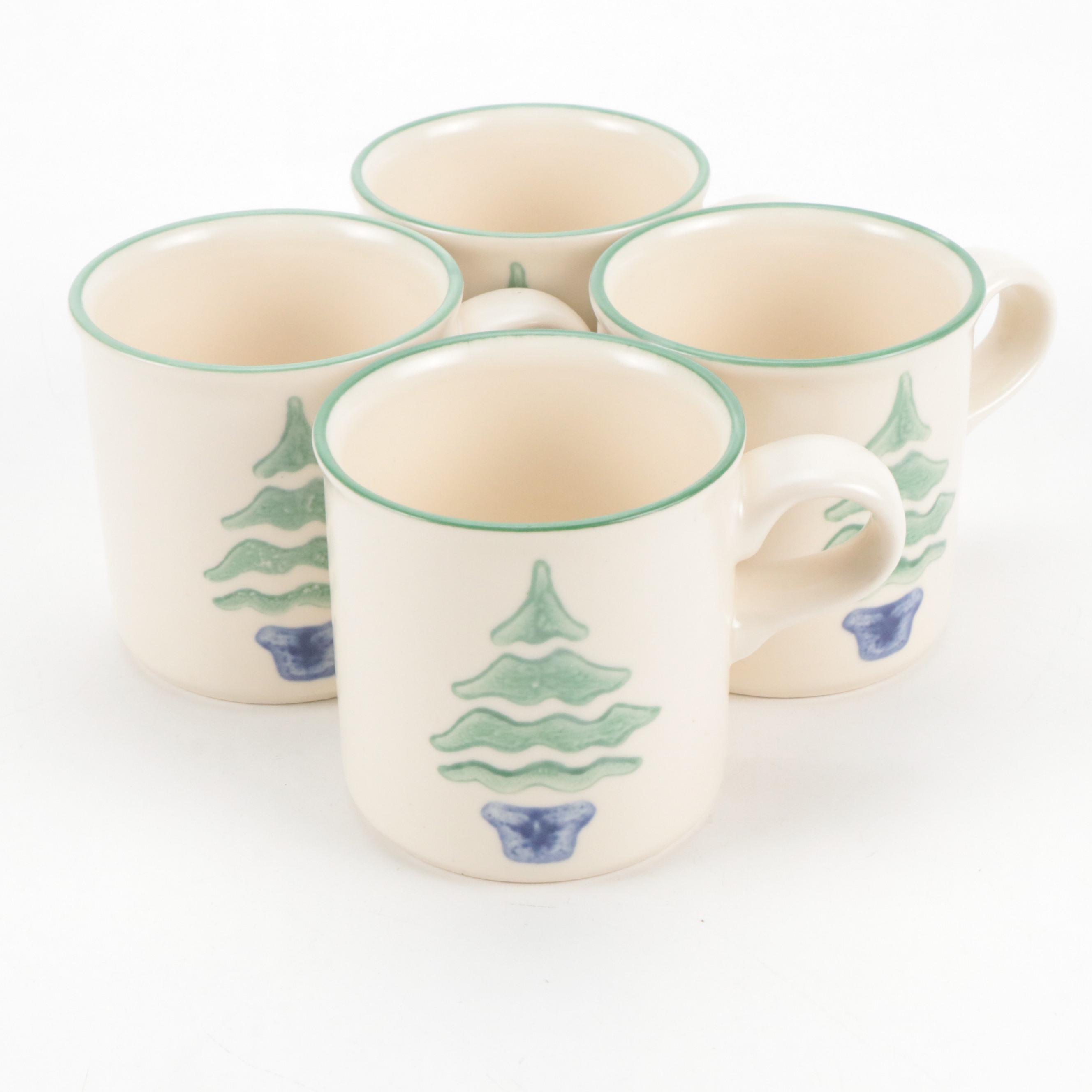 Pfaltzgraff Christmas Tree Motif Ceramic Mugs and More Seasonal Décor