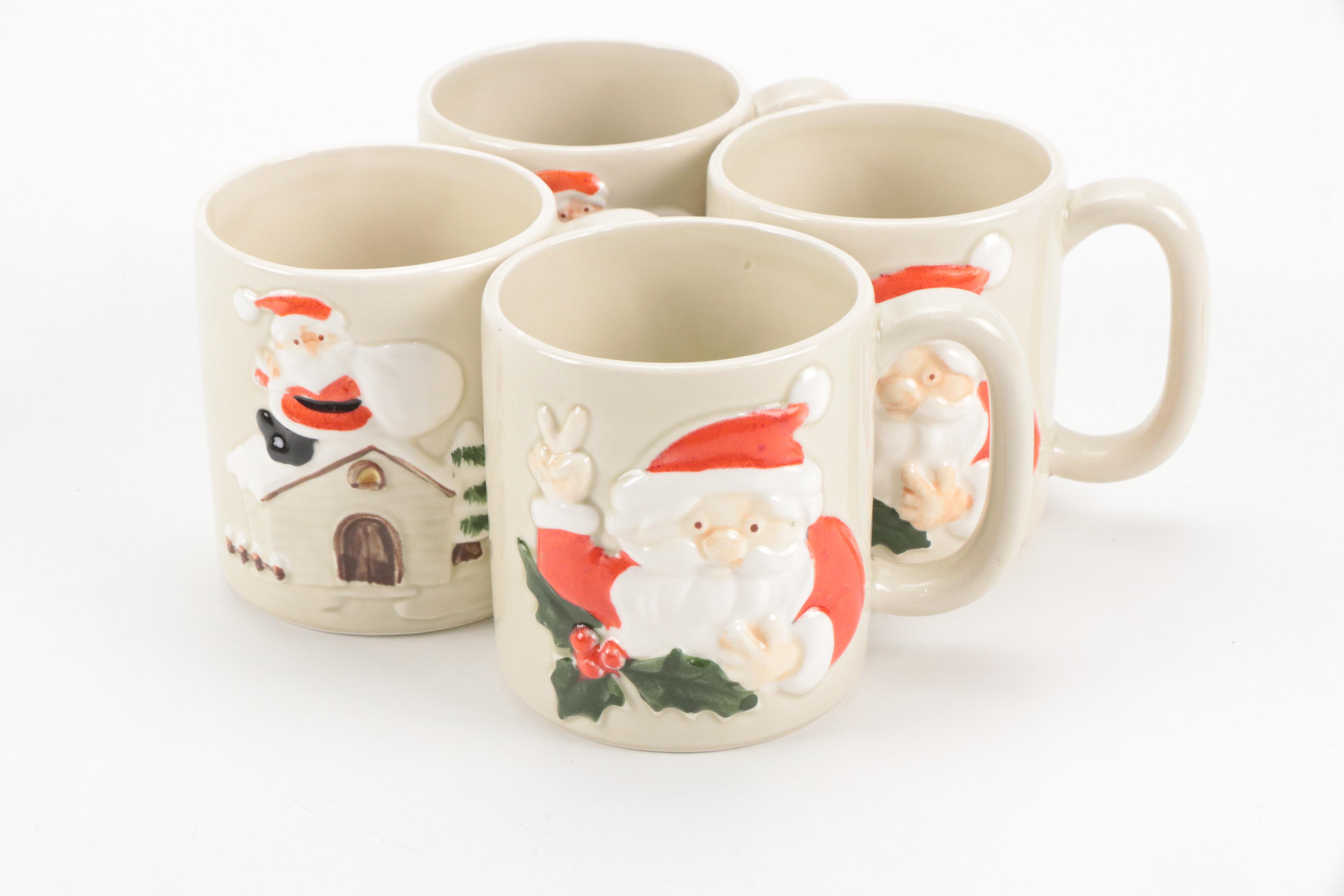 Pfaltzgraff Christmas Tree Motif Ceramic Mugs and More Seasonal Décor