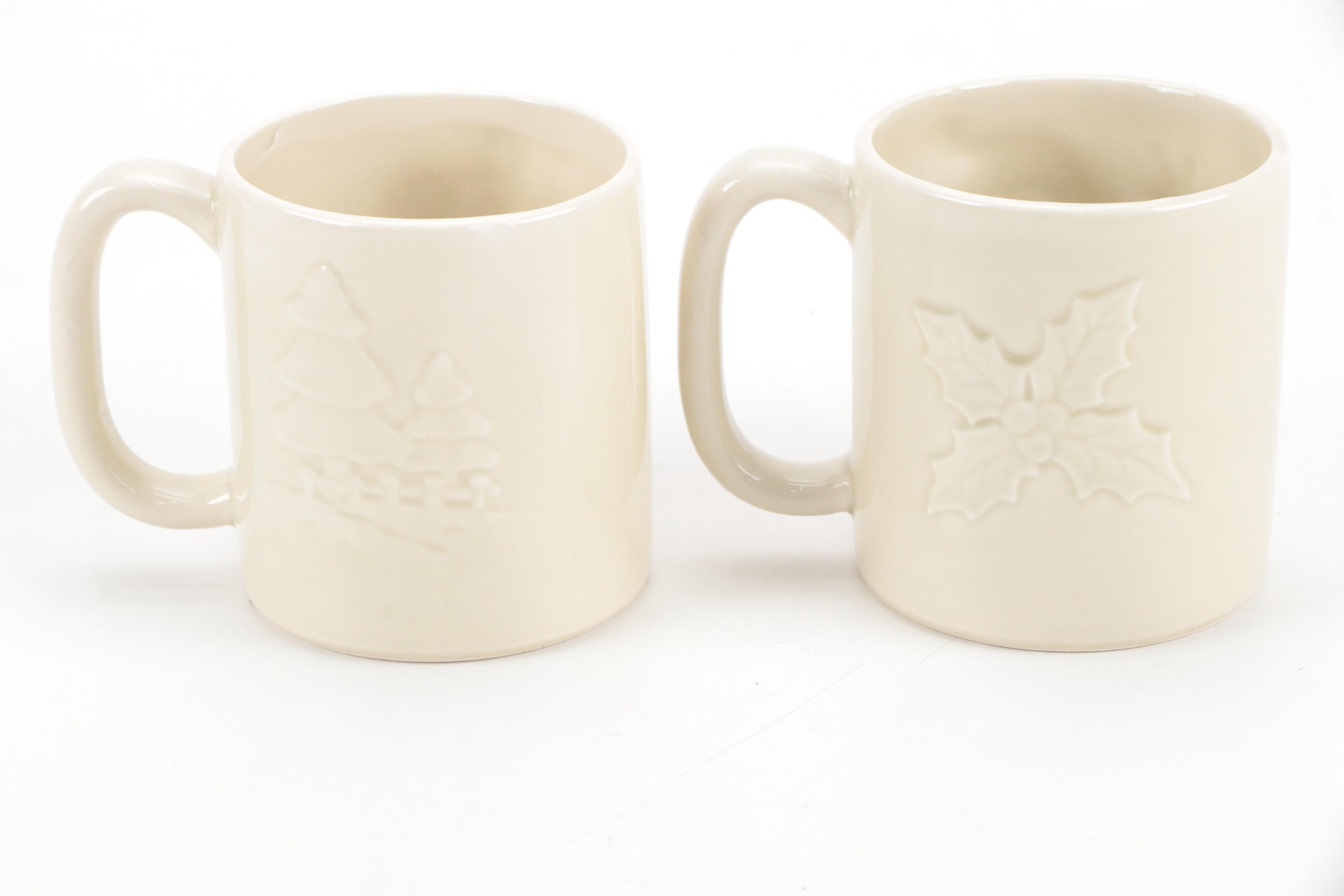 Pfaltzgraff Christmas Tree Motif Ceramic Mugs and More Seasonal Décor