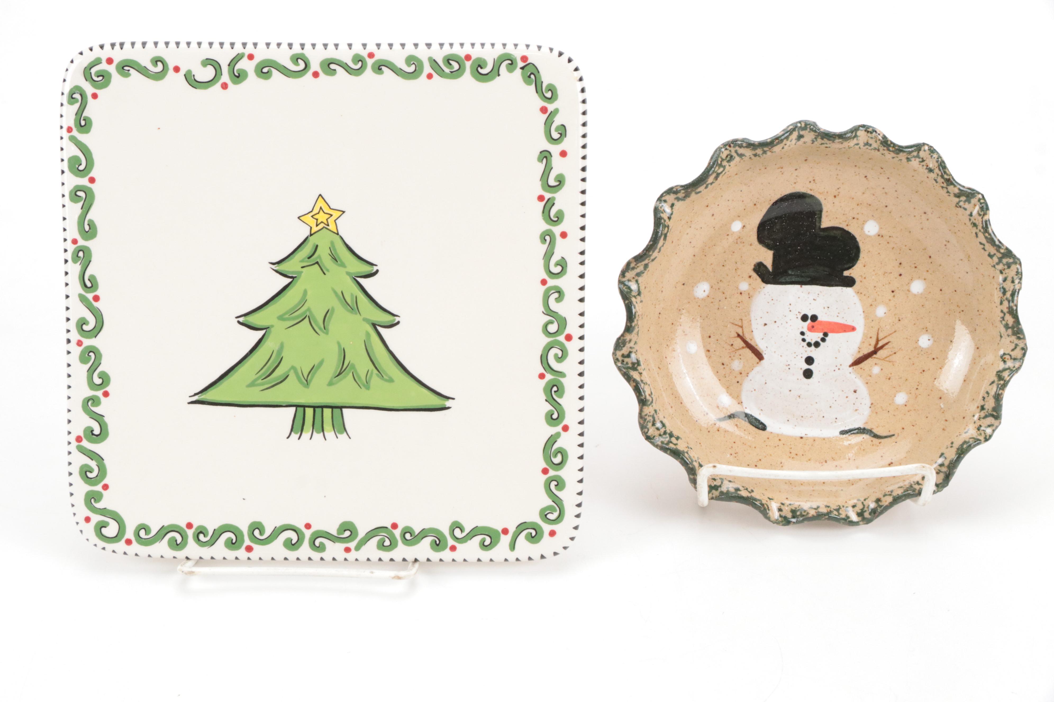 Pfaltzgraff Christmas Tree Motif Ceramic Mugs and More Seasonal Décor