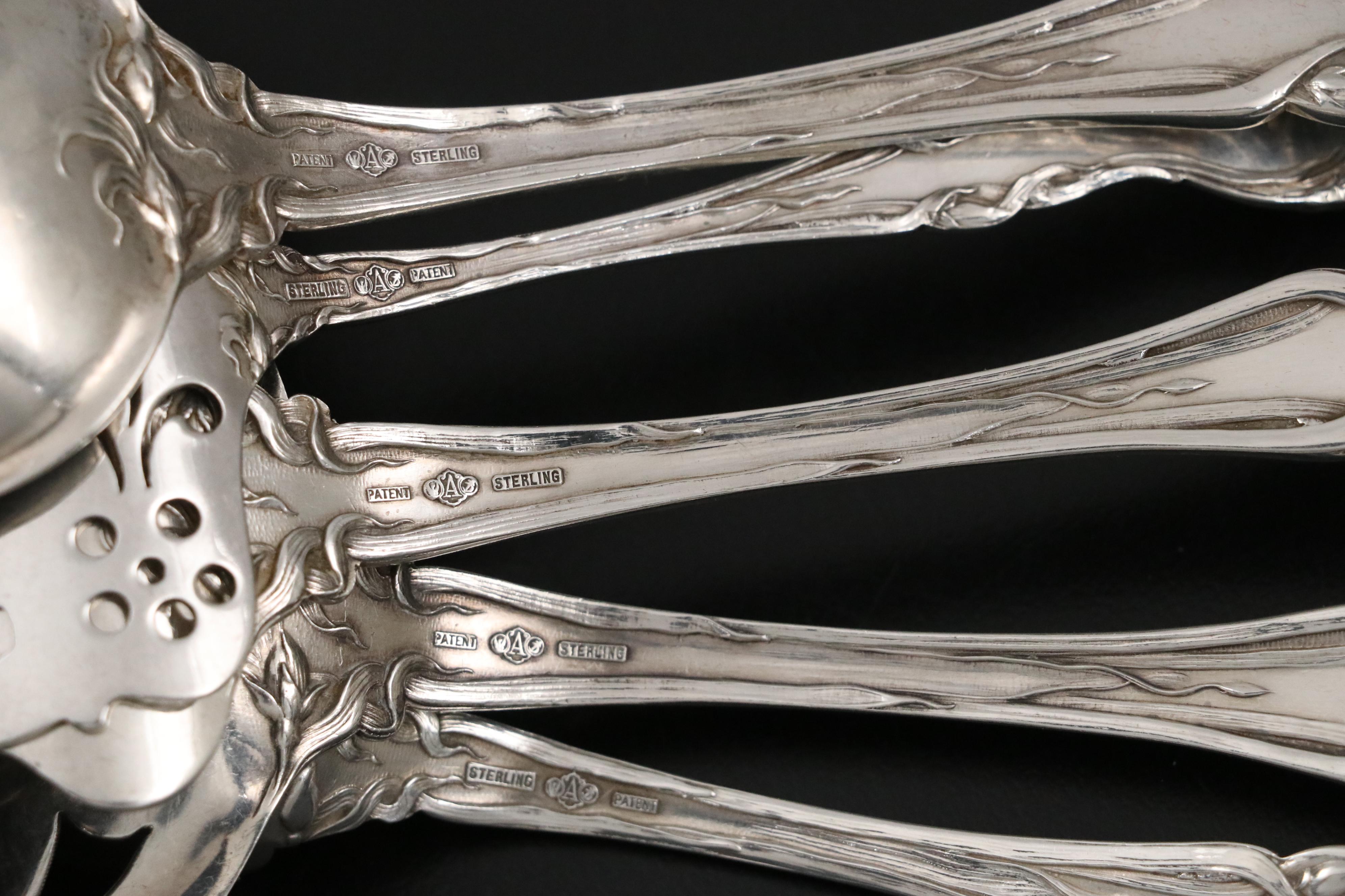 Alvin "Majestic" Sterling Silver Utensils with More Sterling Serving Utensils