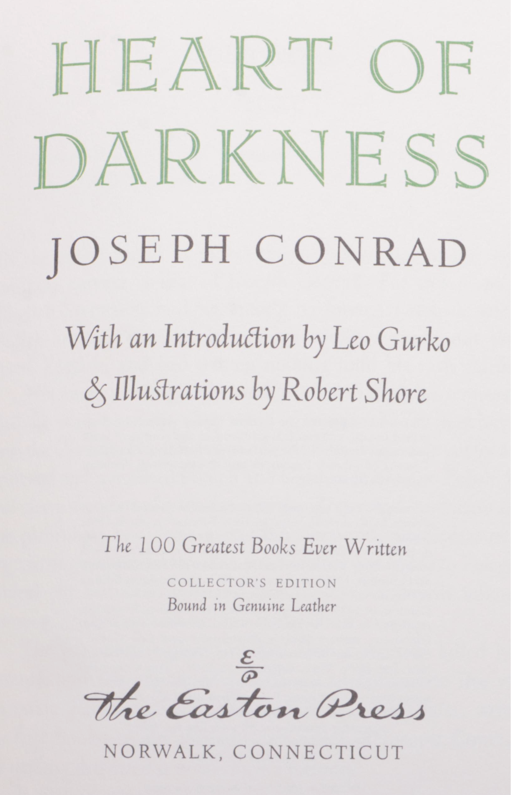 Easton Press "War and Peace," "Heart of Darkness," and More Literary Classics