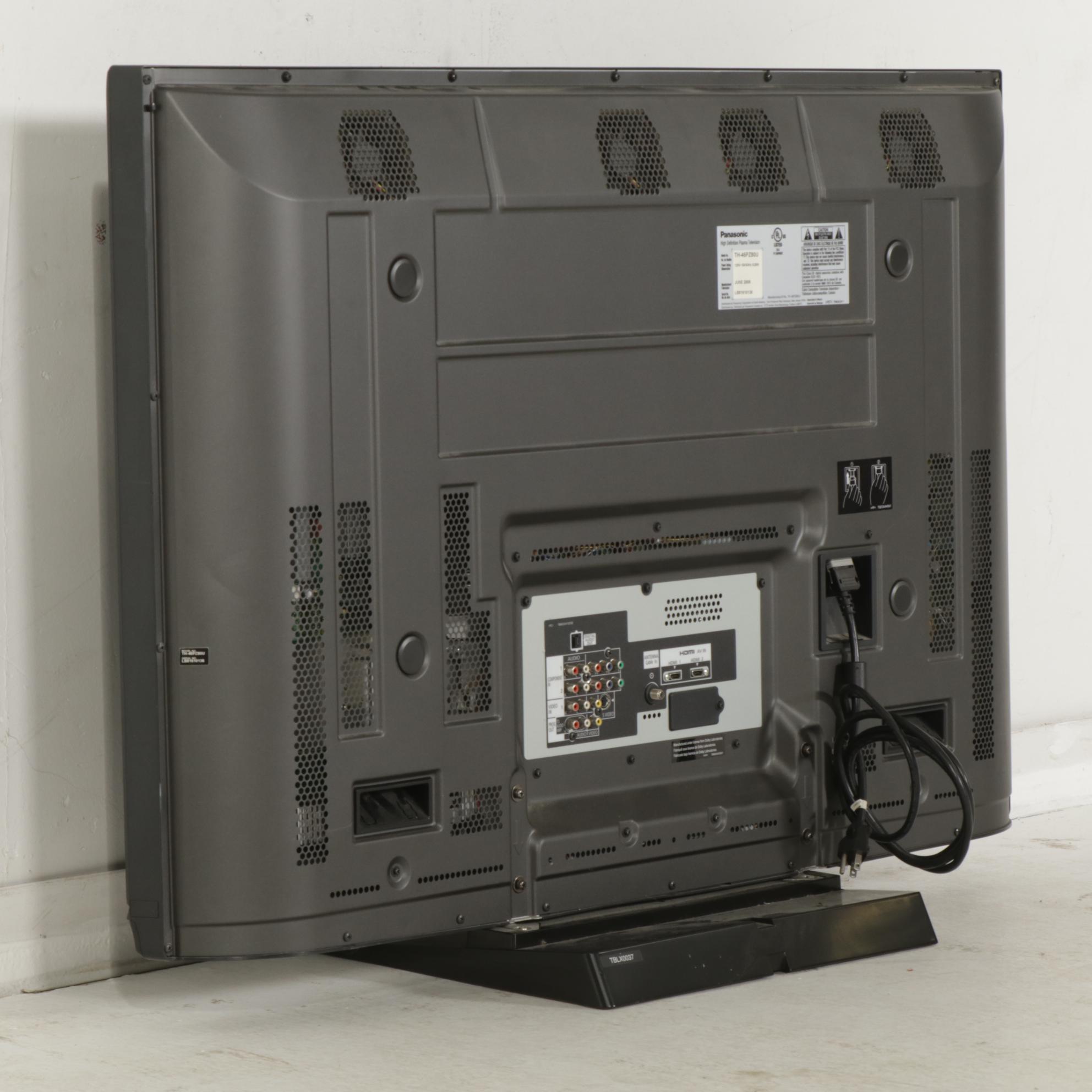 Panasonic "Viera" High Definition 46" Plasma Television on Stand