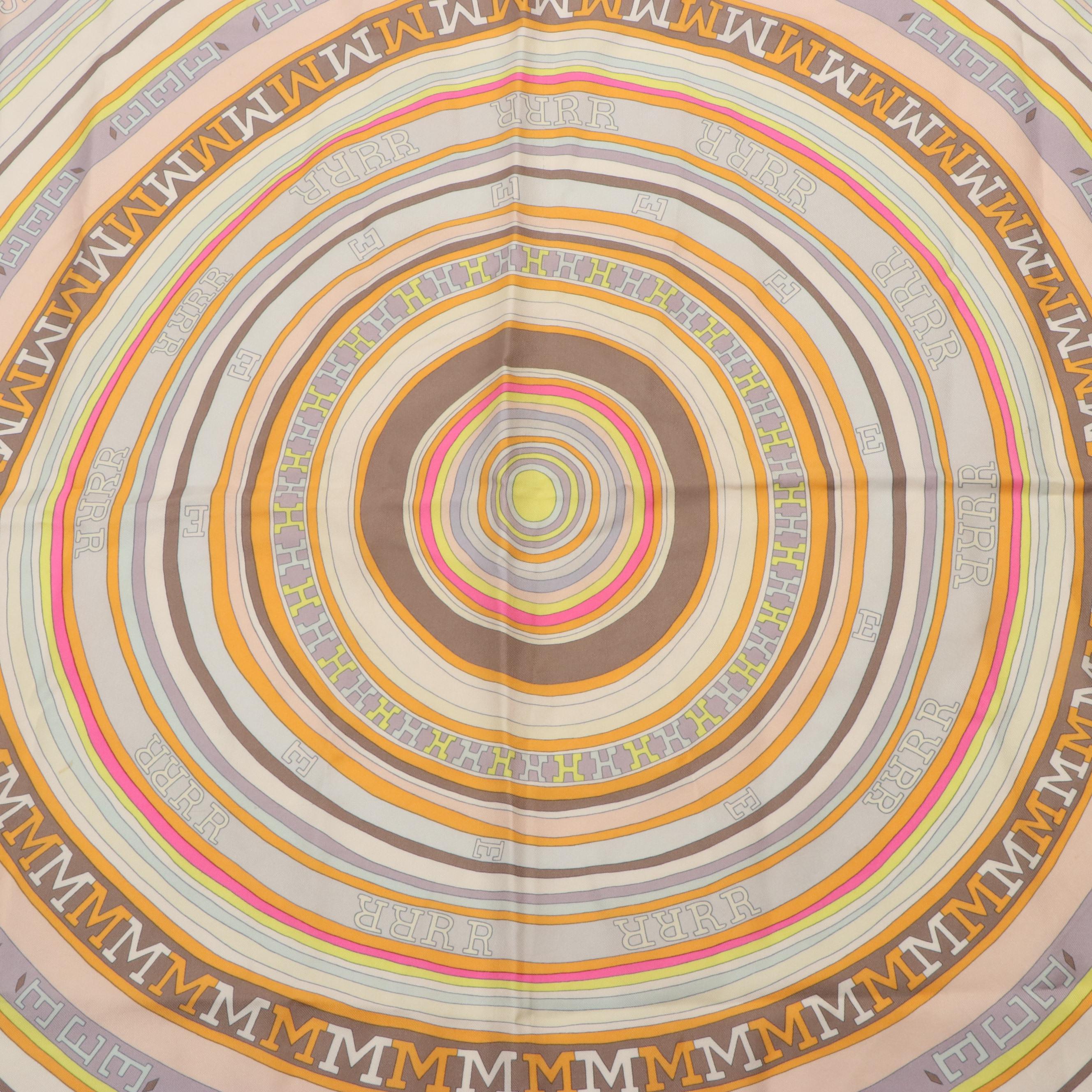 Hermès "Tohu Bohu" Silk Twill Scarf