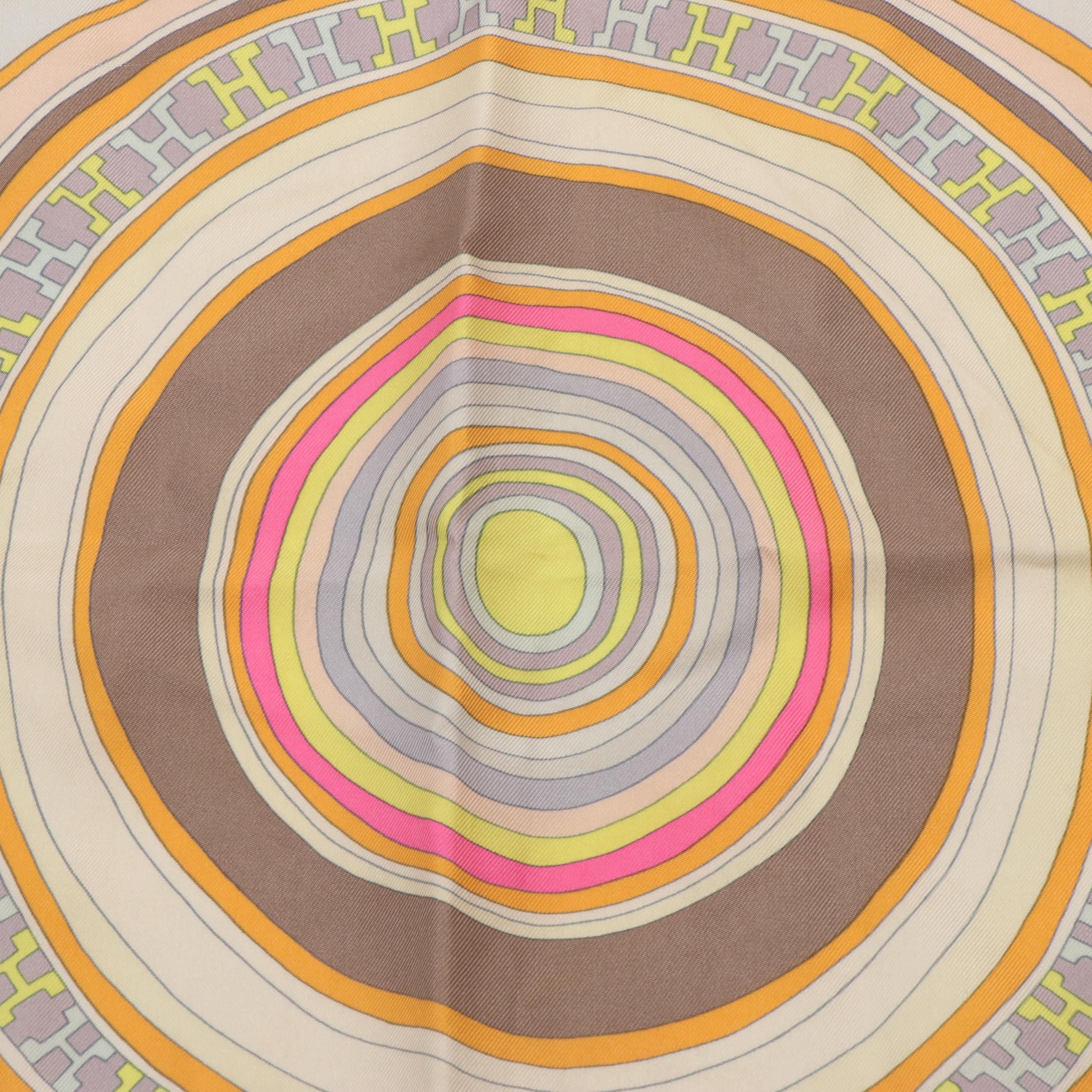 Hermès "Tohu Bohu" Silk Twill Scarf