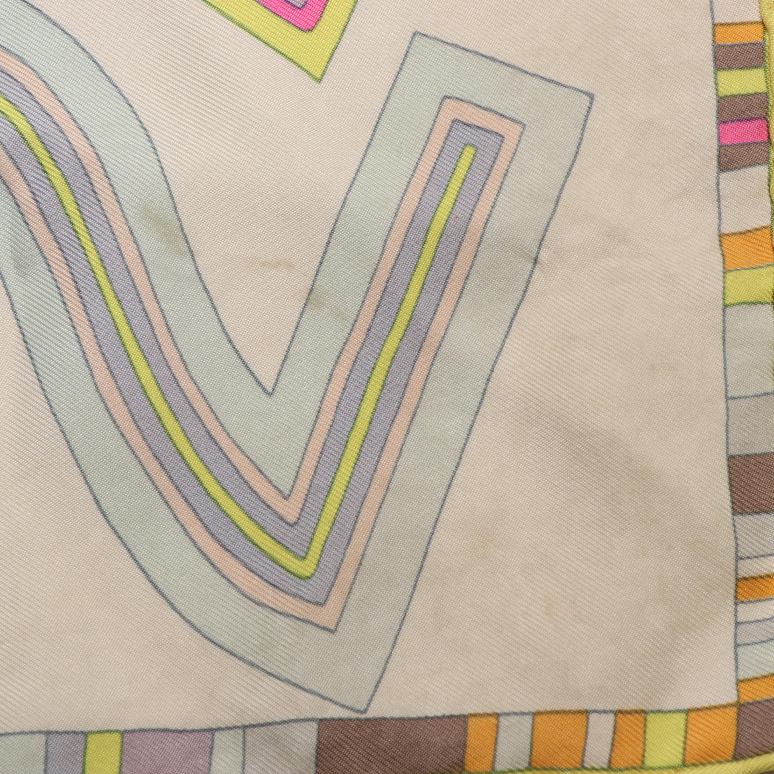 Hermès "Tohu Bohu" Silk Twill Scarf