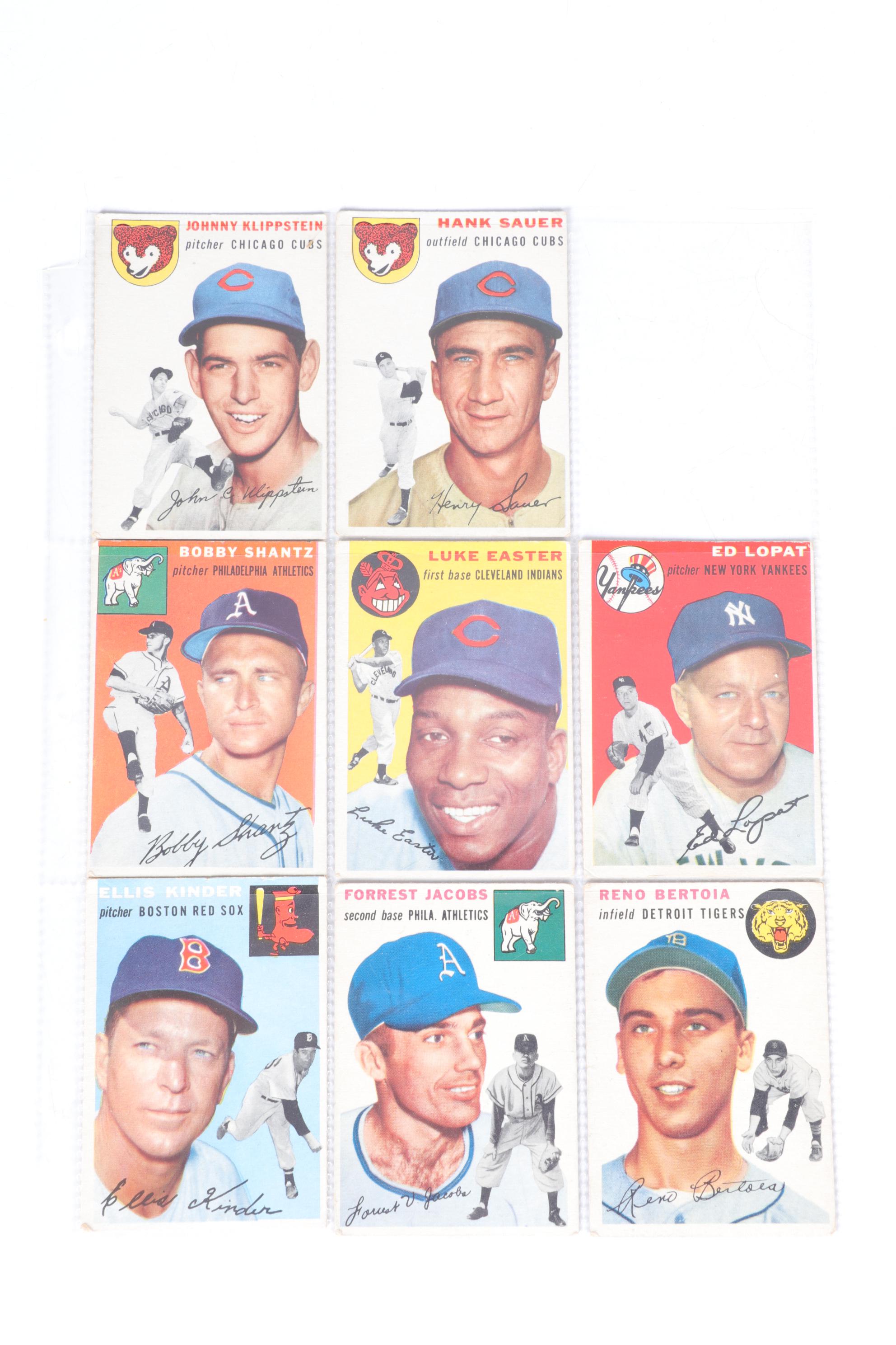 Topps 1954 and 1955 Baseball Trading Cards