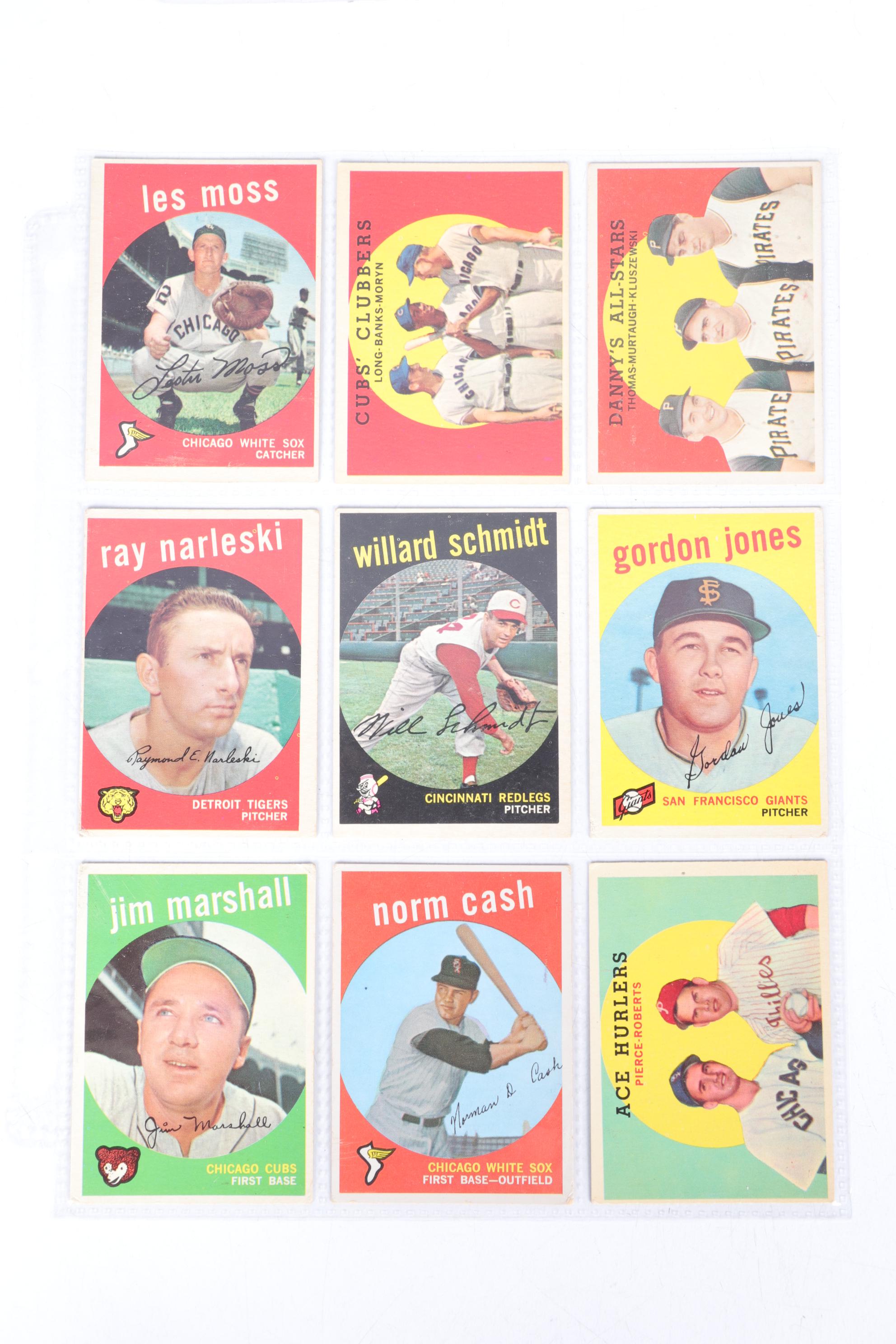 Fifty-One Topps 1959 Baseball Cards