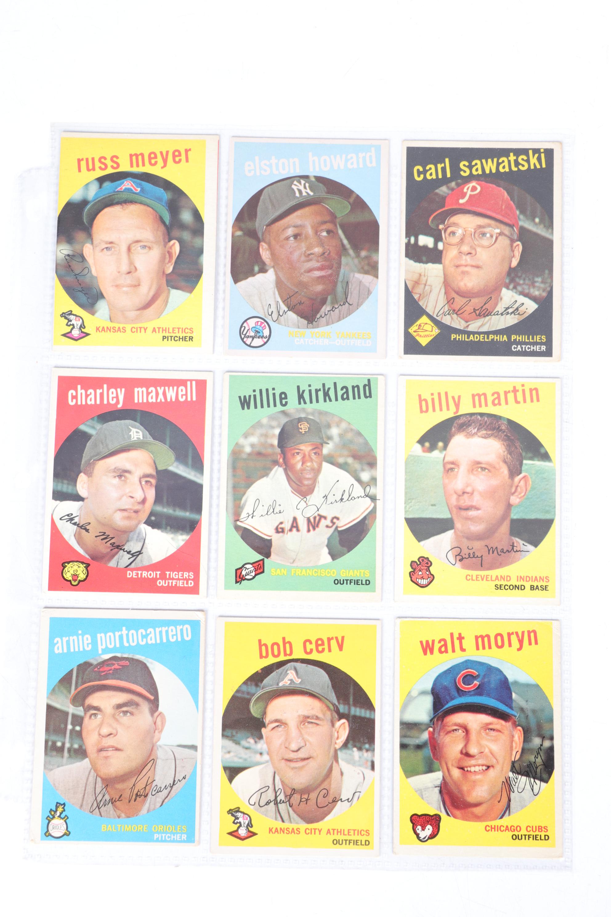 Fifty-One Topps 1959 Baseball Cards
