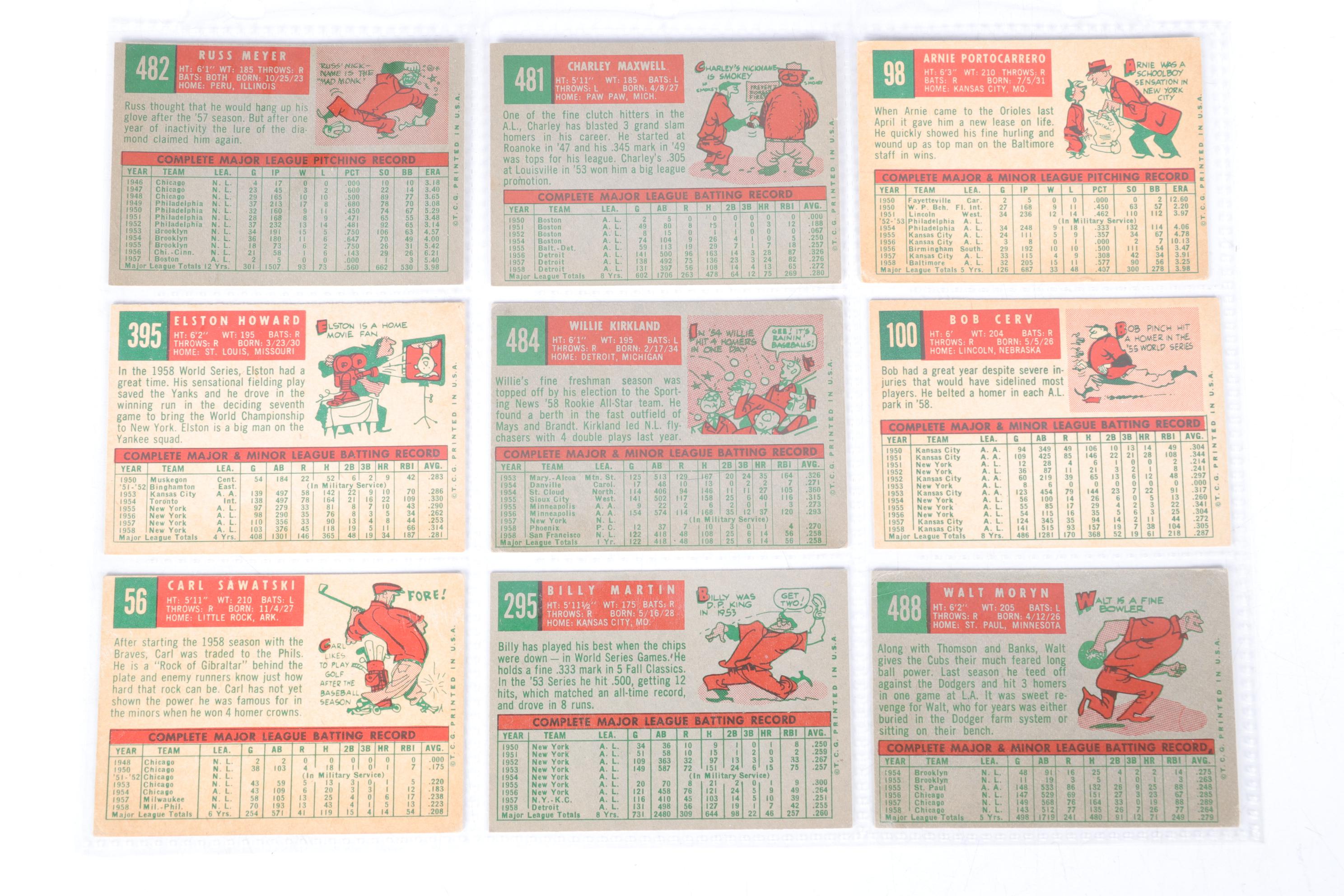 Fifty-One Topps 1959 Baseball Cards
