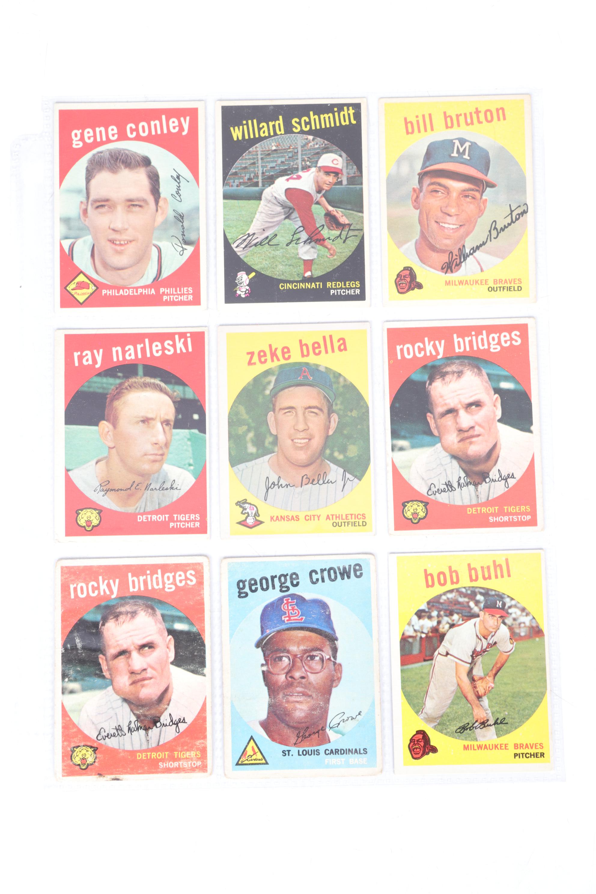 Fifty-One Topps 1959 Baseball Cards