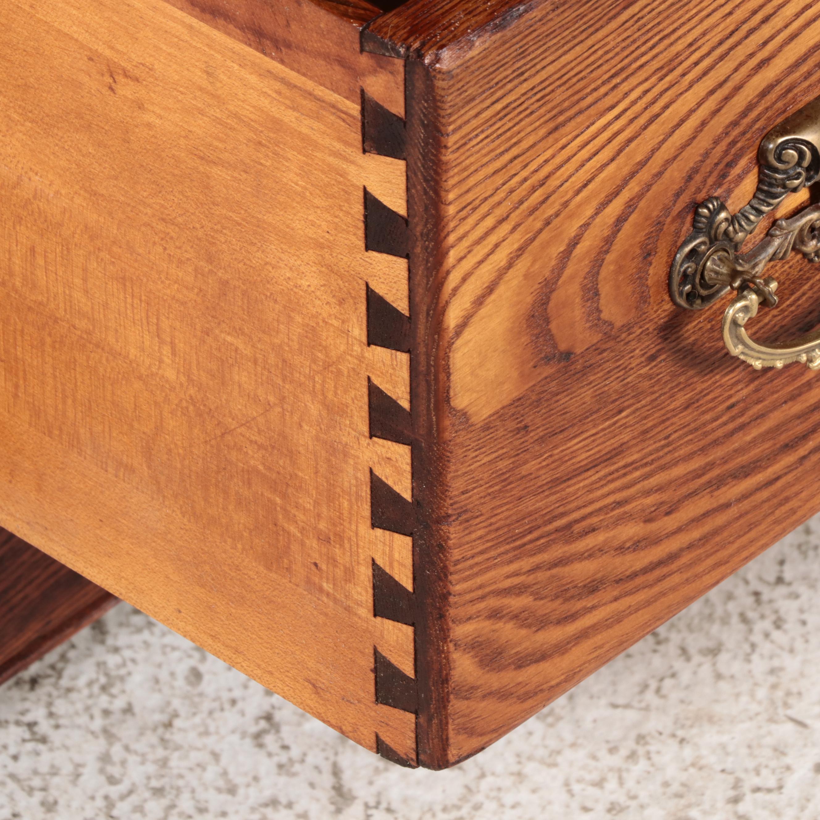 Late Victorian Oak Five-Drawer Chest, circa 1900