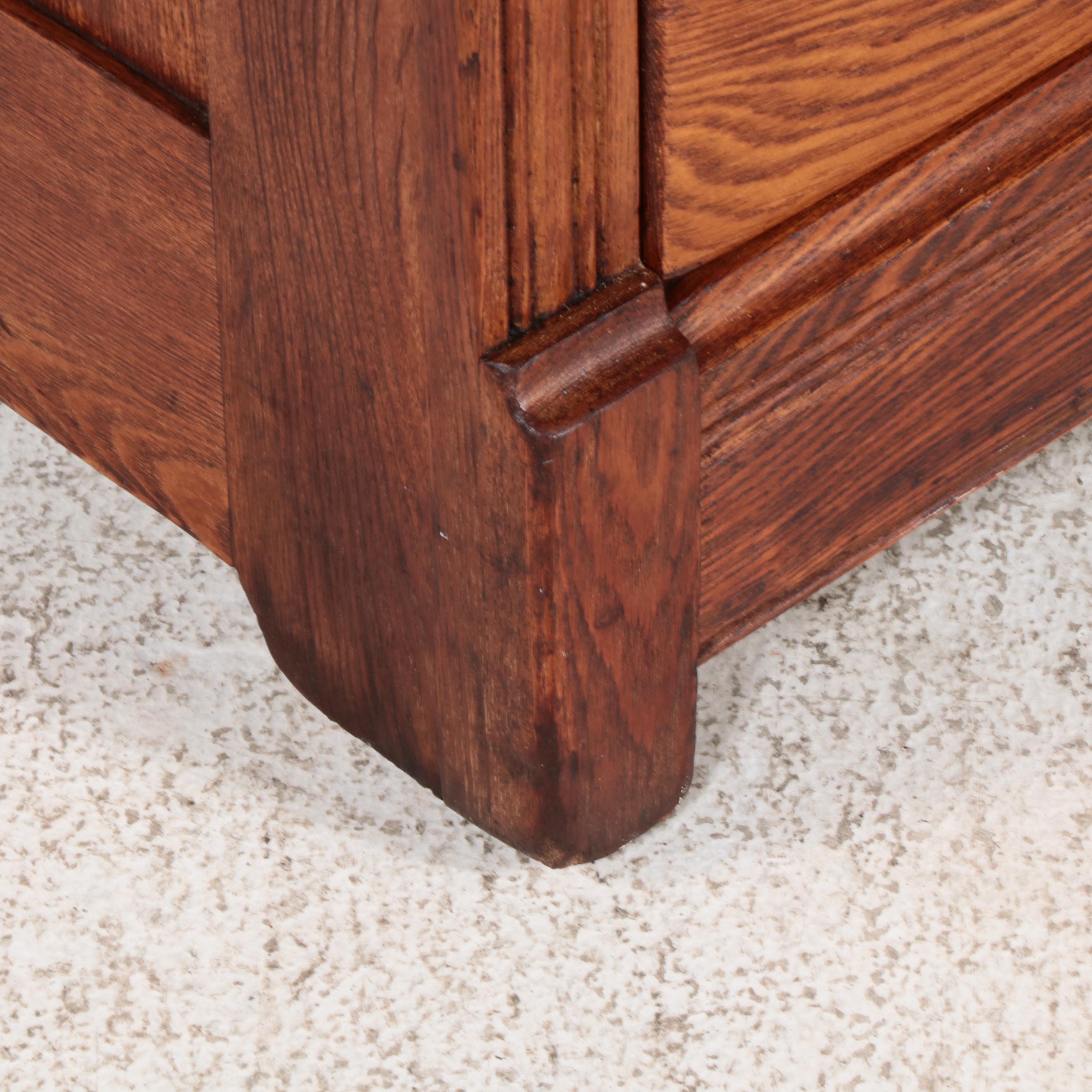Late Victorian Oak Five-Drawer Chest, circa 1900