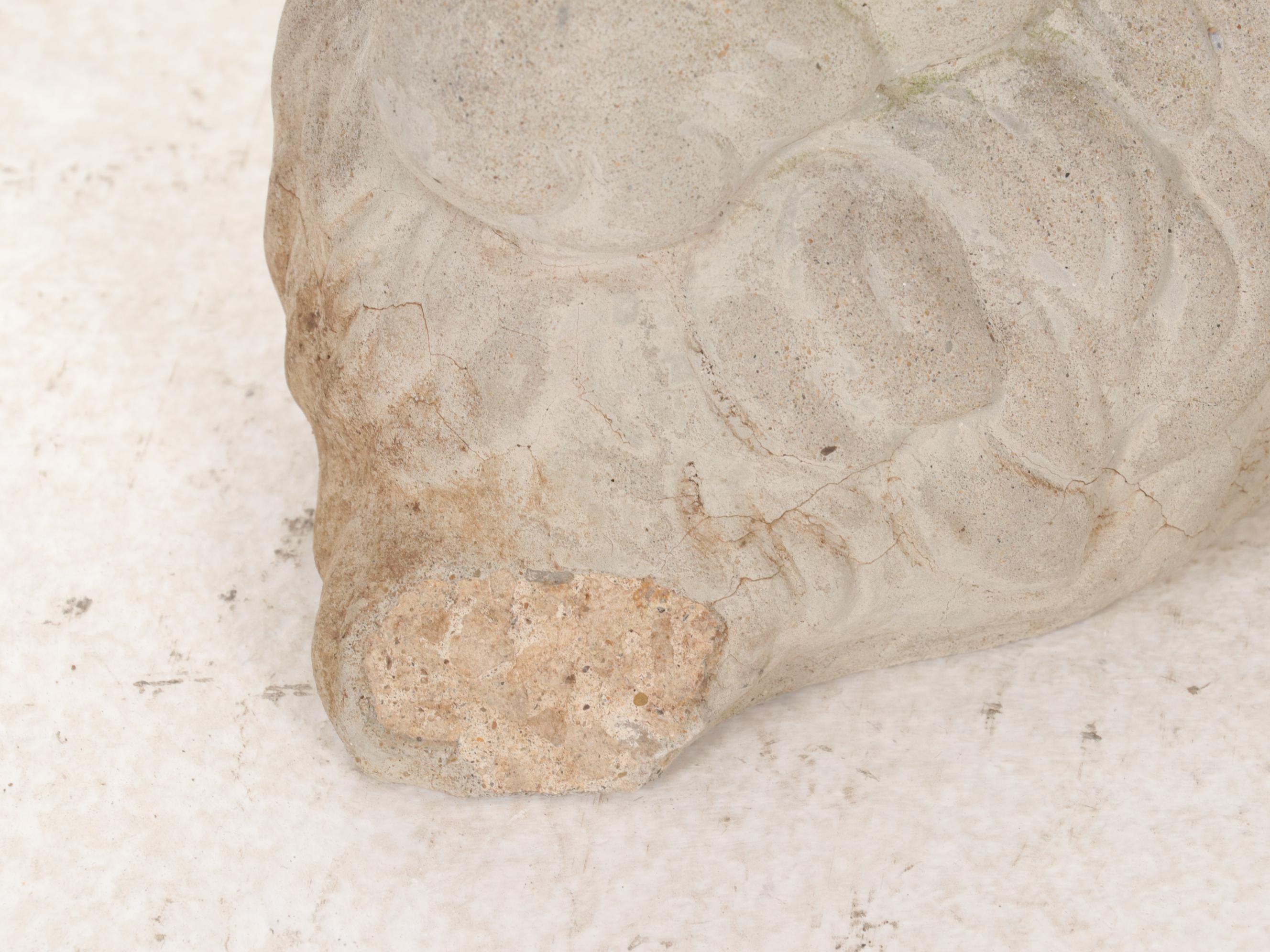 Two Cast Concrete Rabbit Garden Sculptures