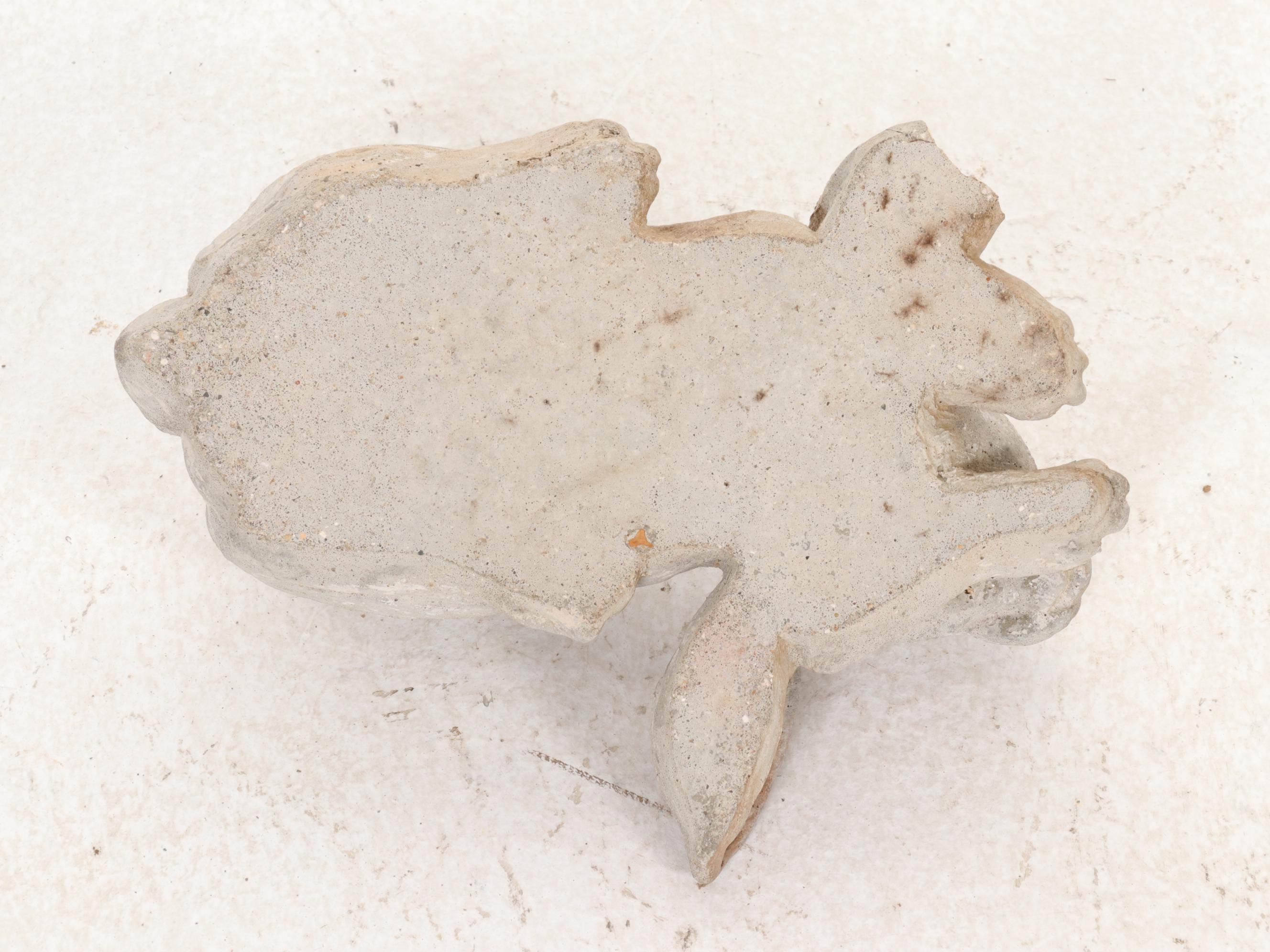 Two Cast Concrete Rabbit Garden Sculptures