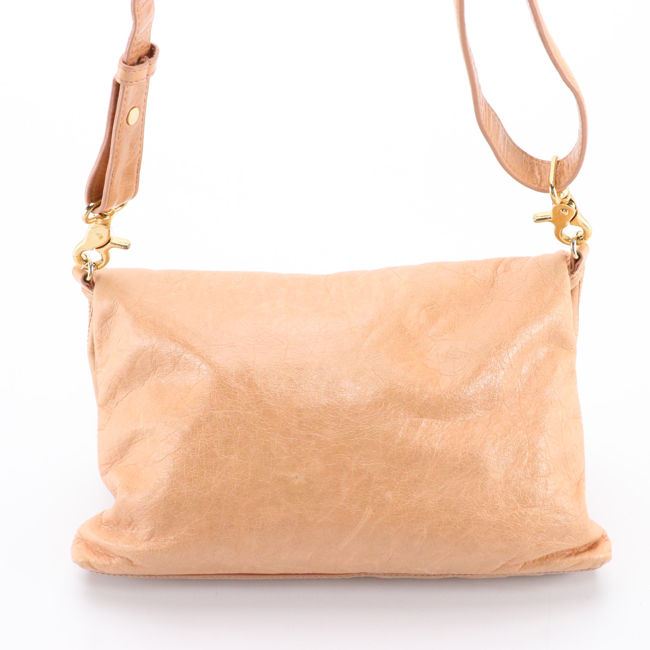 Tory Burch Dena Foldover Clutch/Crossbody Bag in Leather