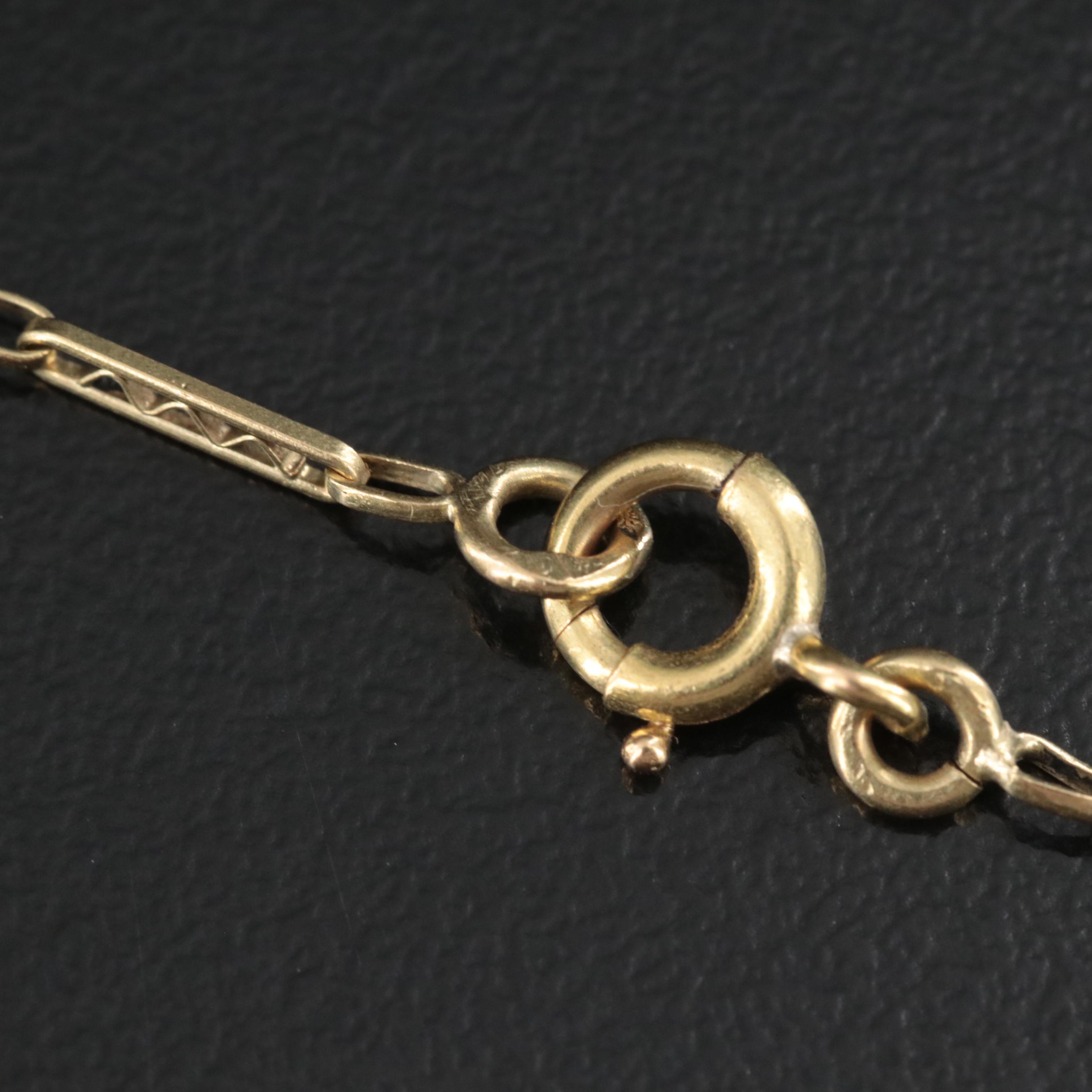 French Belle Époque 18K Diamond and Pearl Garland Necklace, Antique