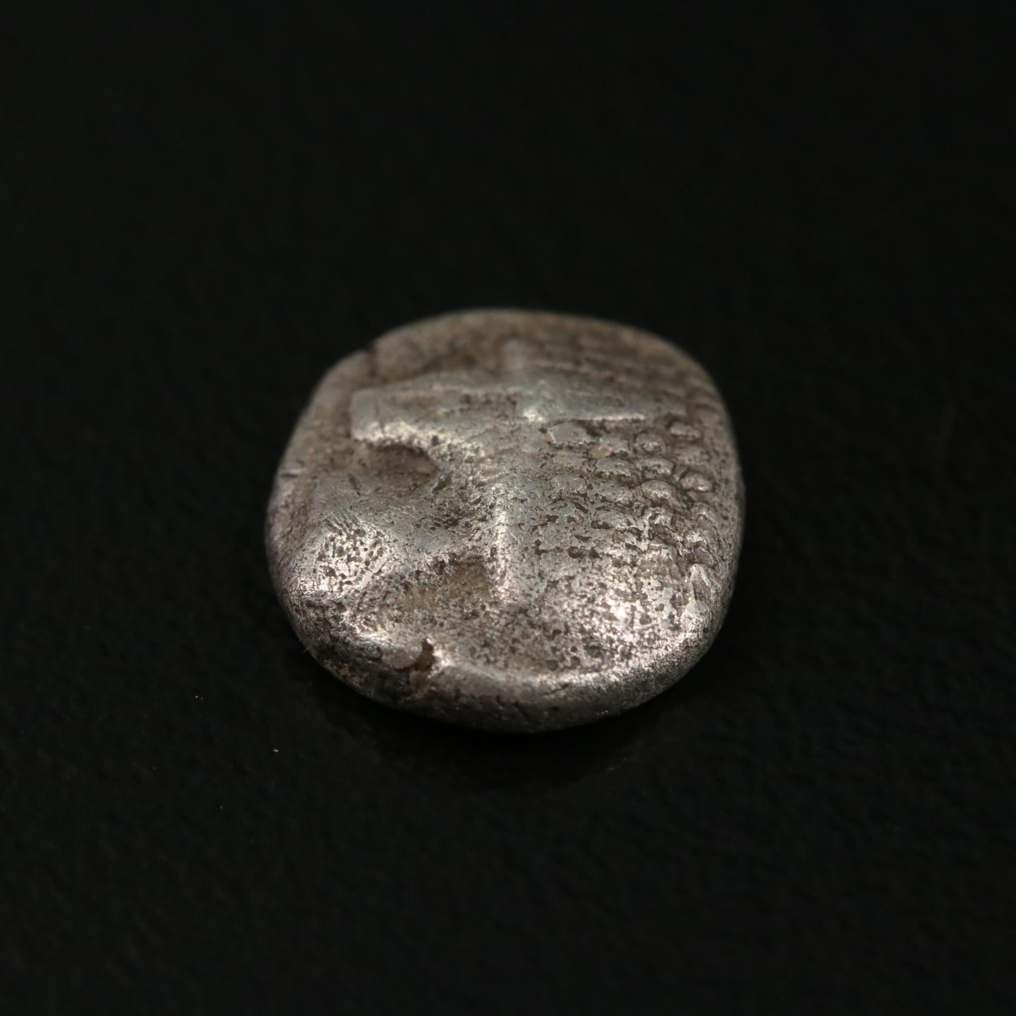 Ancient Ionia, Miletos AR Obol Coin, ca. 400 B.C.