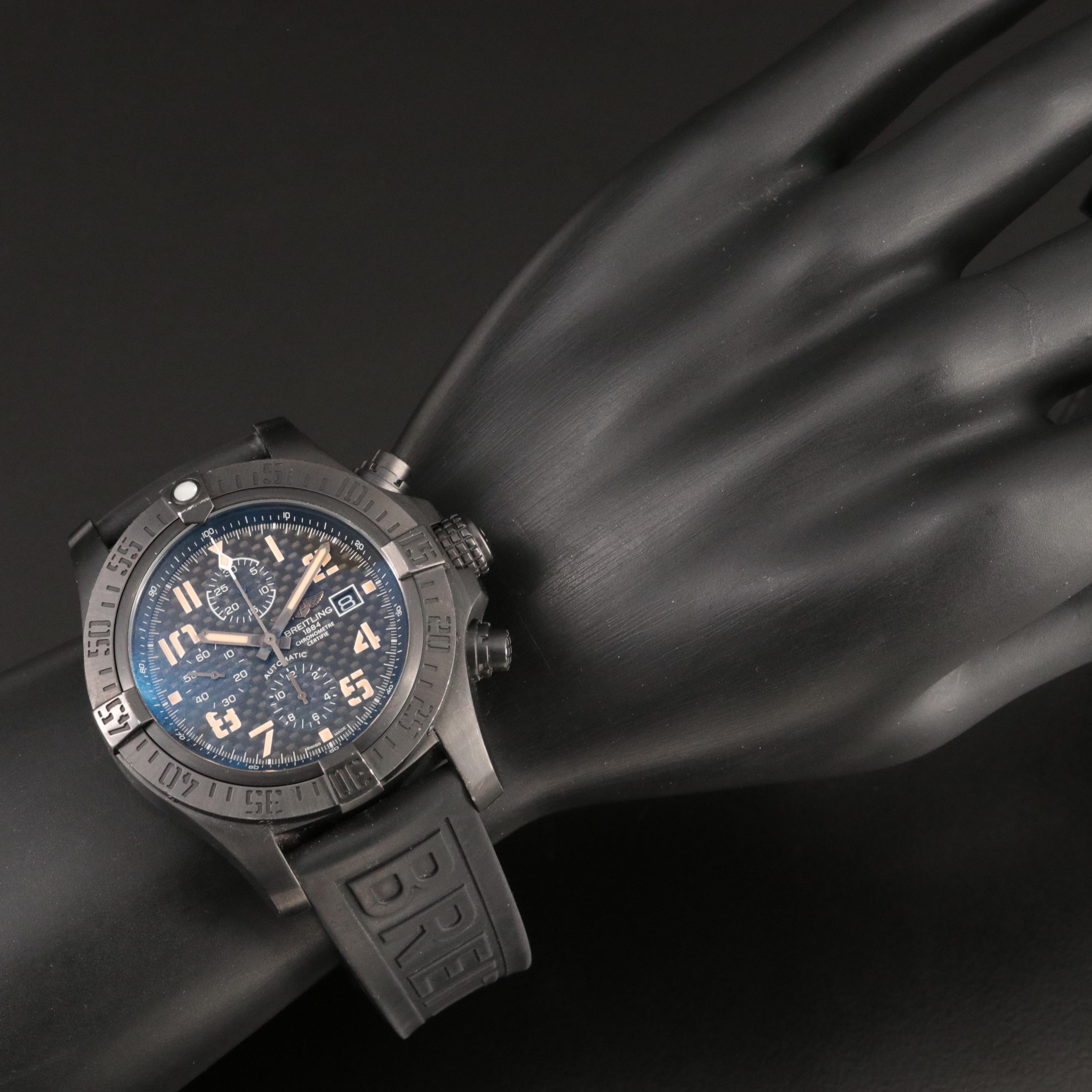 Breitling Super Avenger II Chrono Blacksteel Carbon Limited Automatic Watch