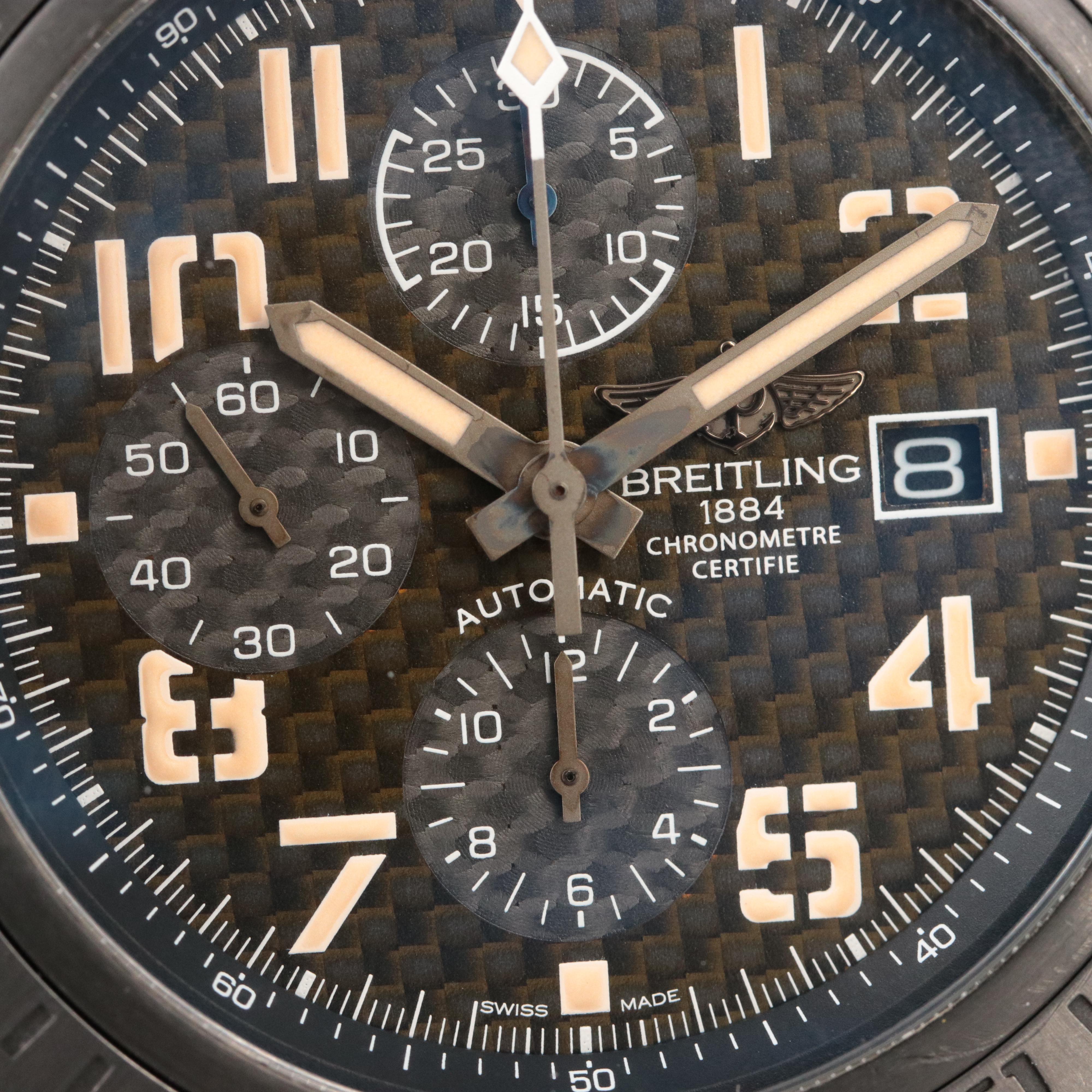 Breitling Super Avenger II Chrono Blacksteel Carbon Limited Automatic Watch